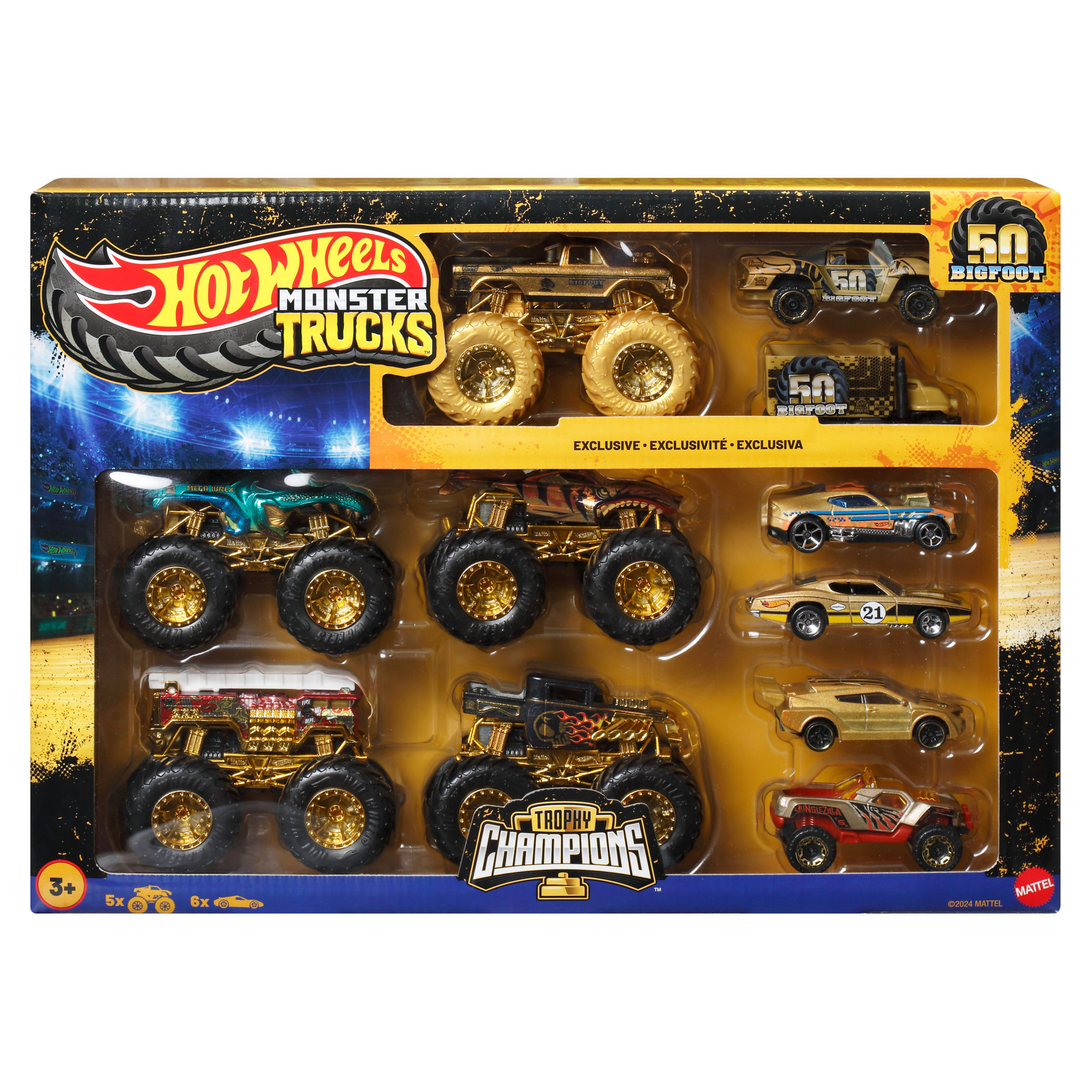 Hot Wheels Monster Truck Big Foot Trophy Champions Car & Truck
