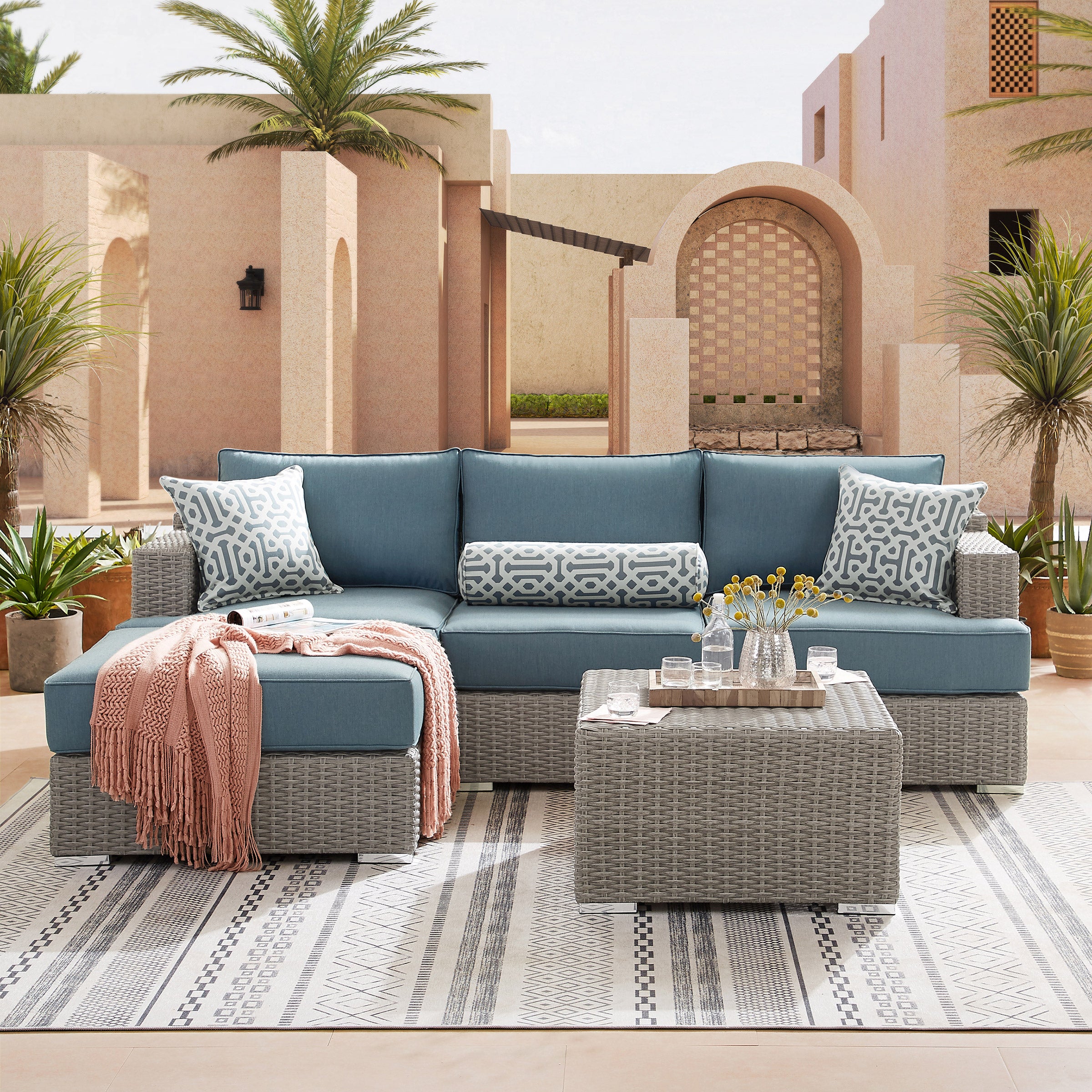 Niko 5-piece Patio Sectional Conversation Set | Costco