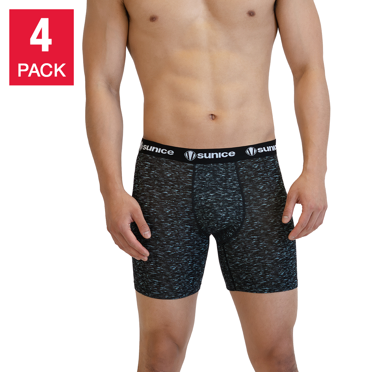 Sunice Men’s Premium Boxer, 4-pack