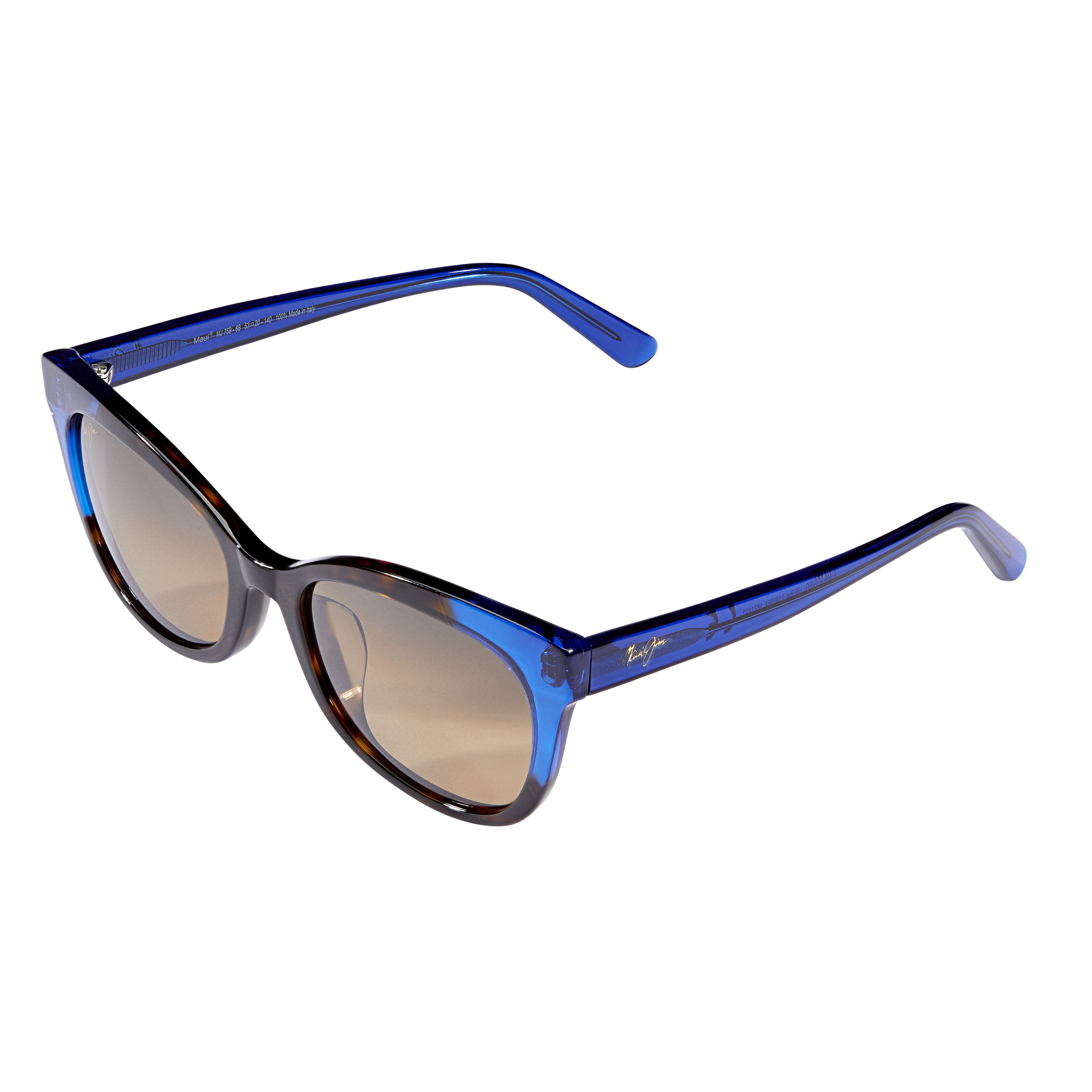Maui Jim ILIMA Polarized Sunglasses GS759-61 Tokyo Tortoise-Black/Gray Glass Maui Jim Ilima MJ 759 61 Black Tortoise + Neutral Grey  main image 2