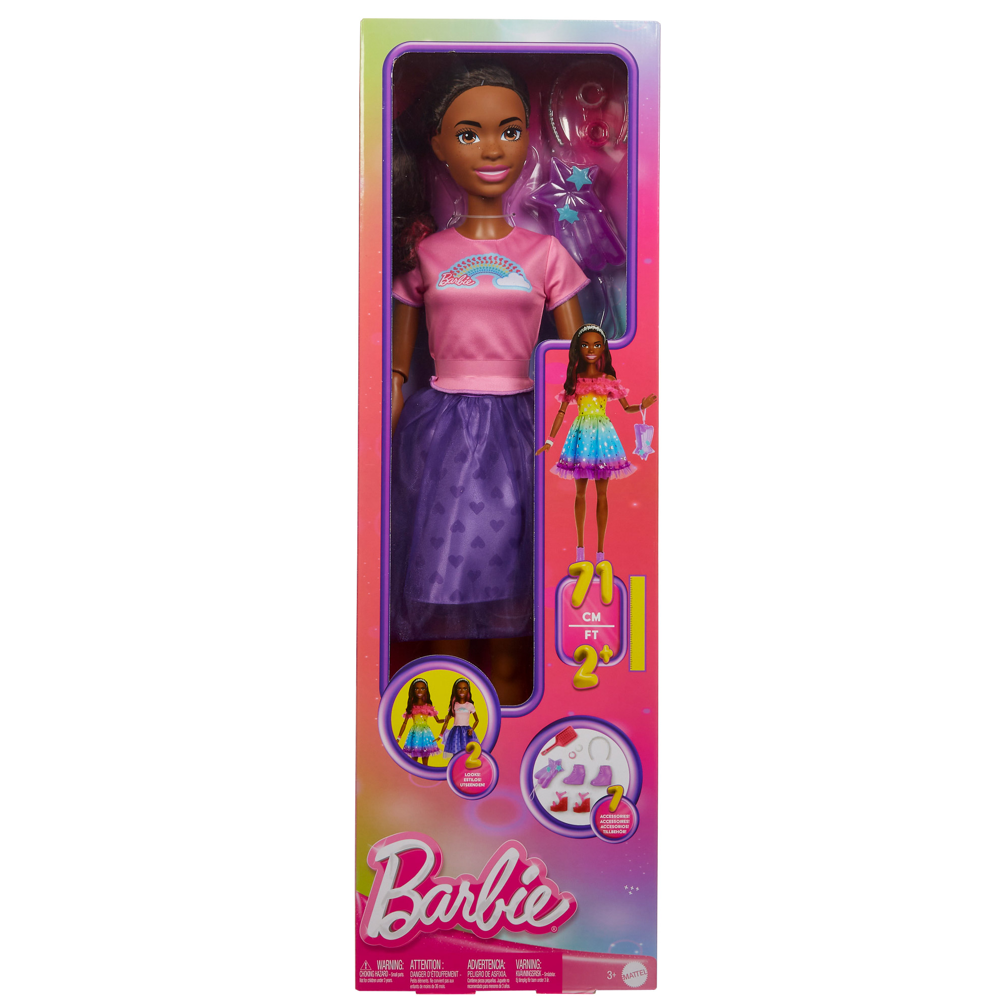 Barbie - 28-inch Doll & Fashion Accessories - African American Doll																				 																				