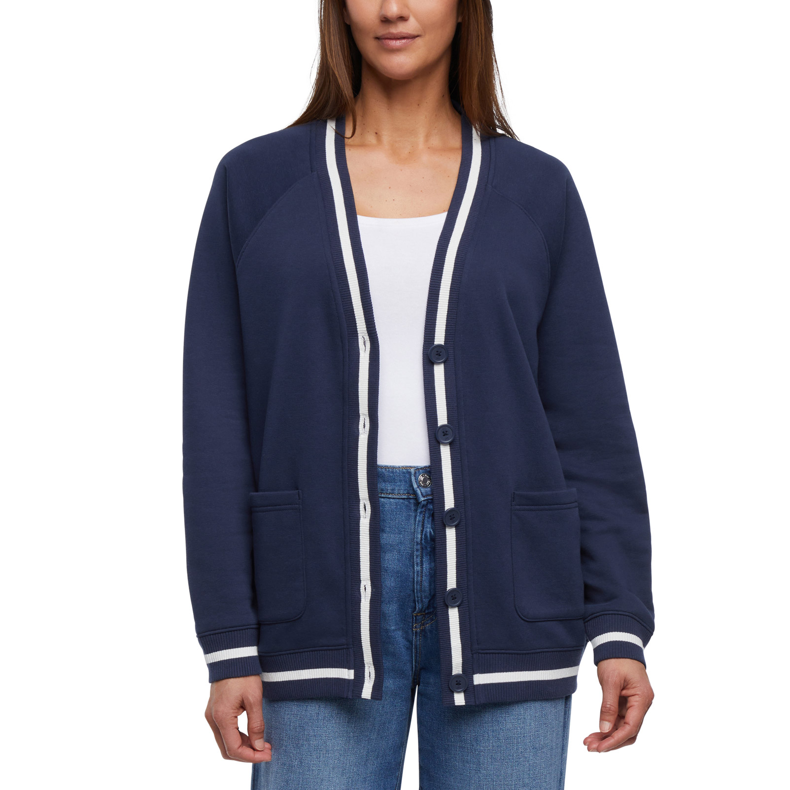 Gap Women's Varsity Fleece Cardigan