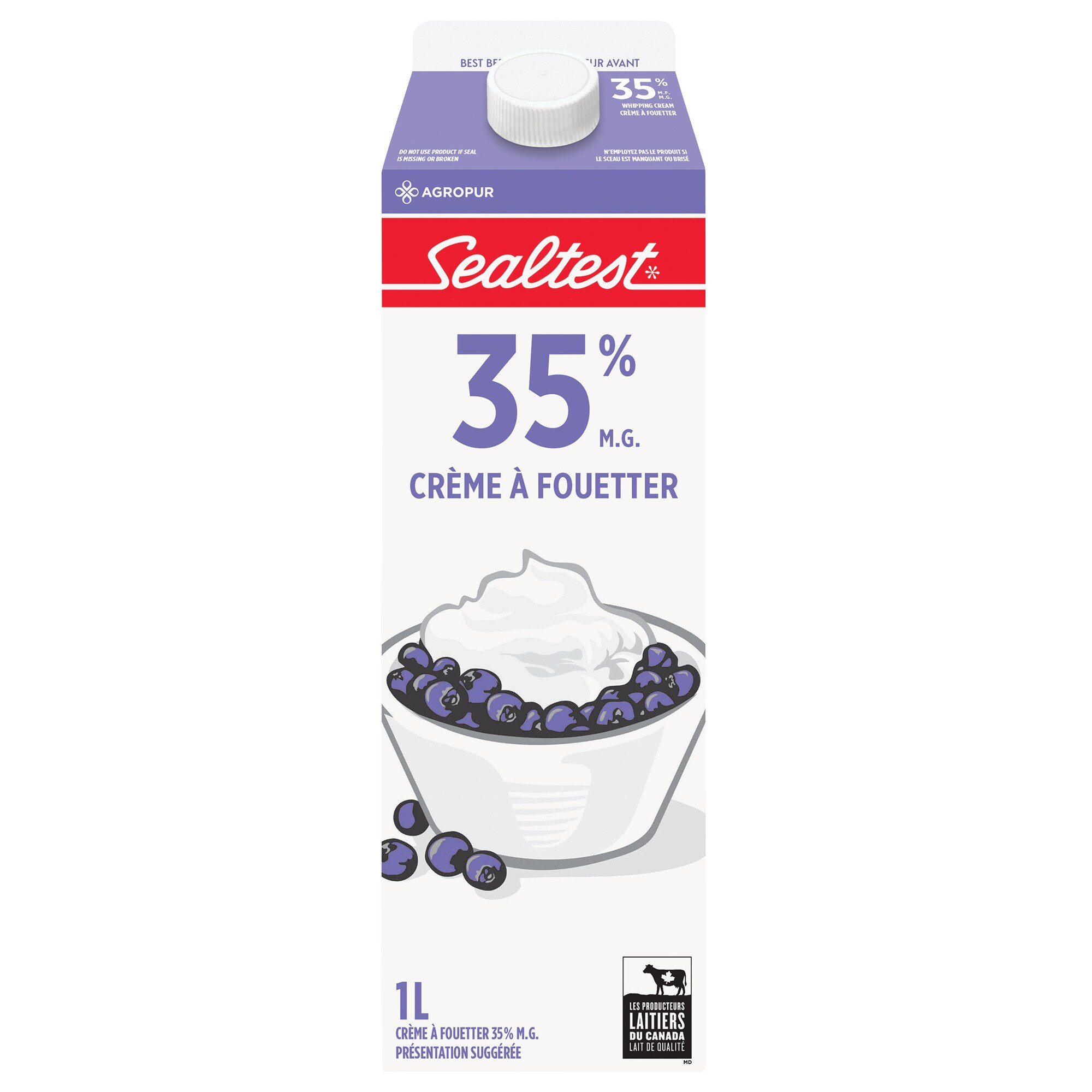 Sealtest 35% Whipping Cream, 1 L