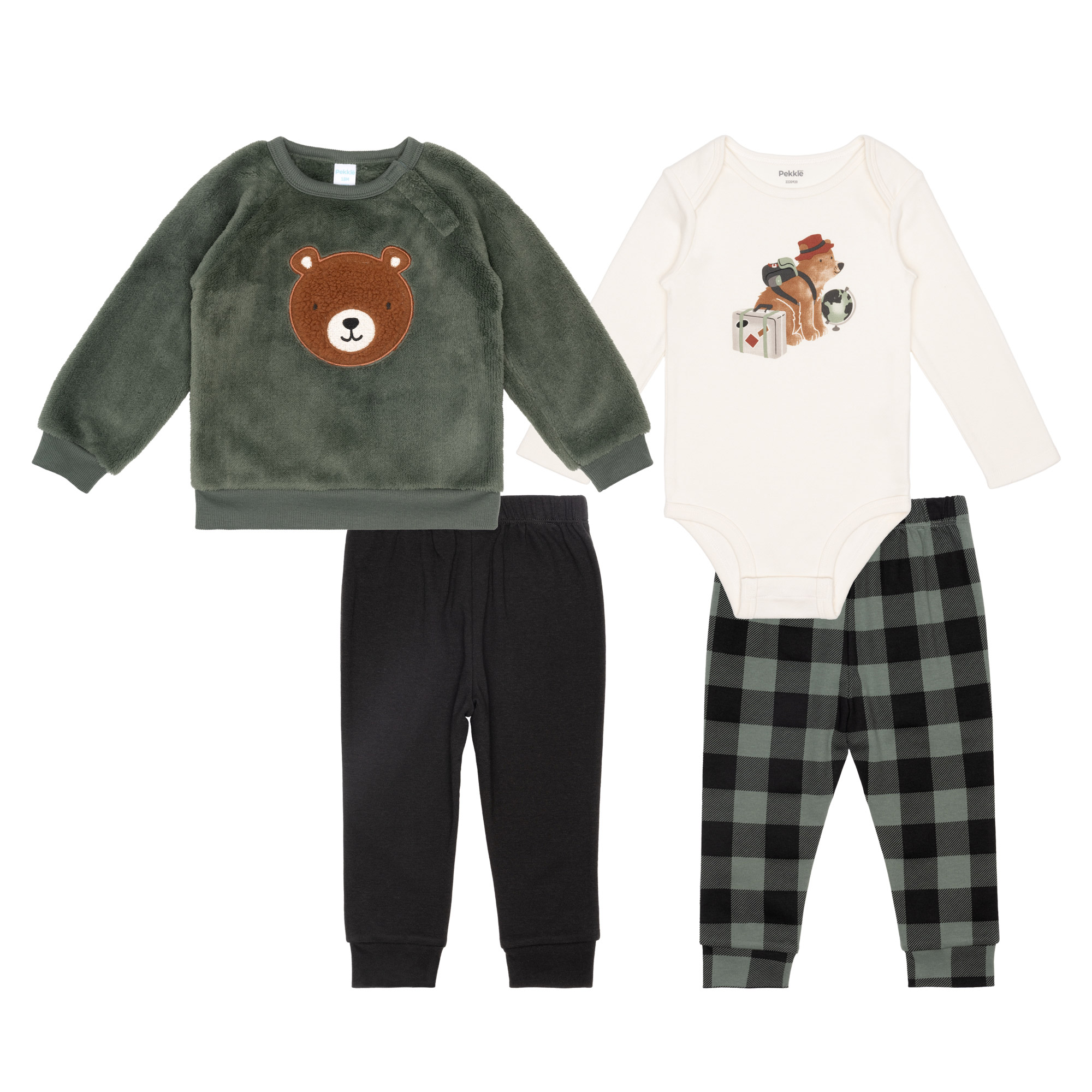 Pekkle Infant 4-piece Sherpa Set