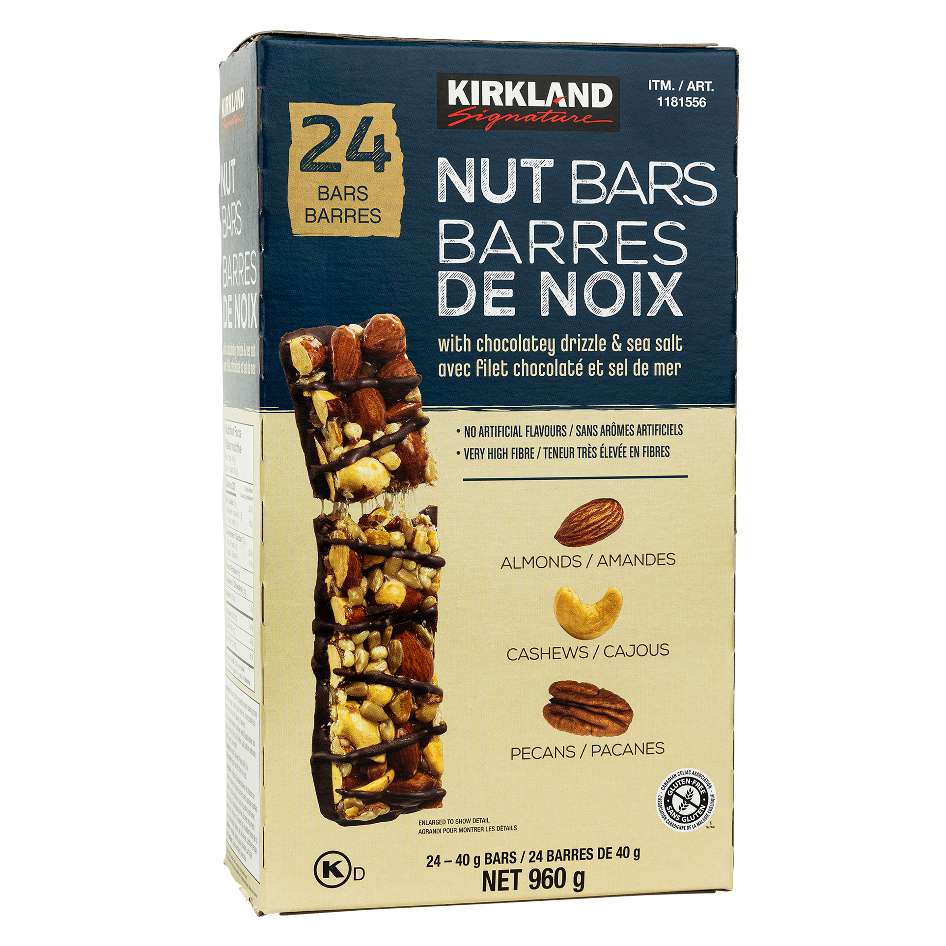 Kirkland Signature Nut Bars, 960 g