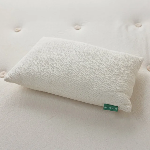 Avocado Organic Pillow with Natural Latex and Kapok Fill, Queen