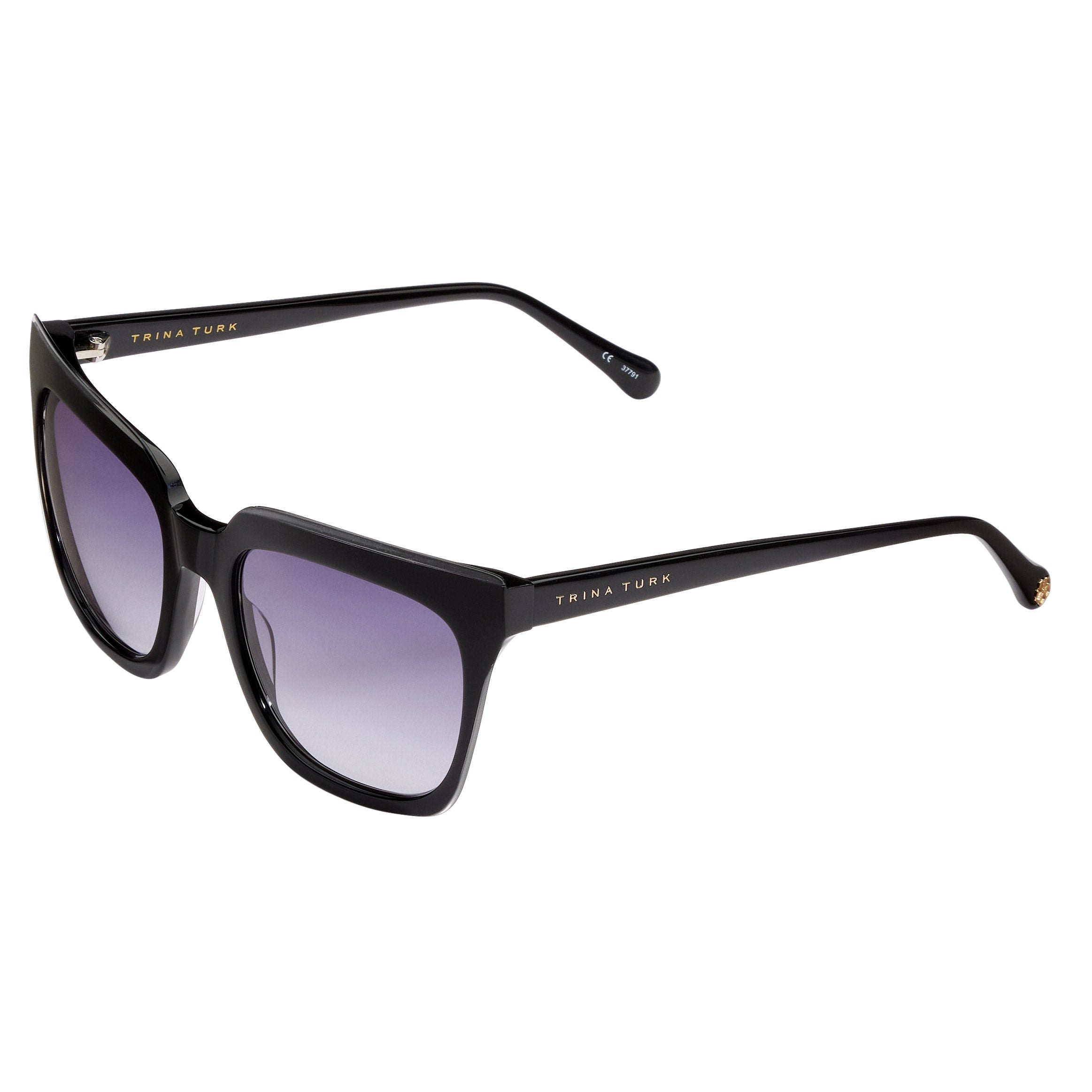 Trina Turk Macquarie Black Smoke Sunglasses | Costco