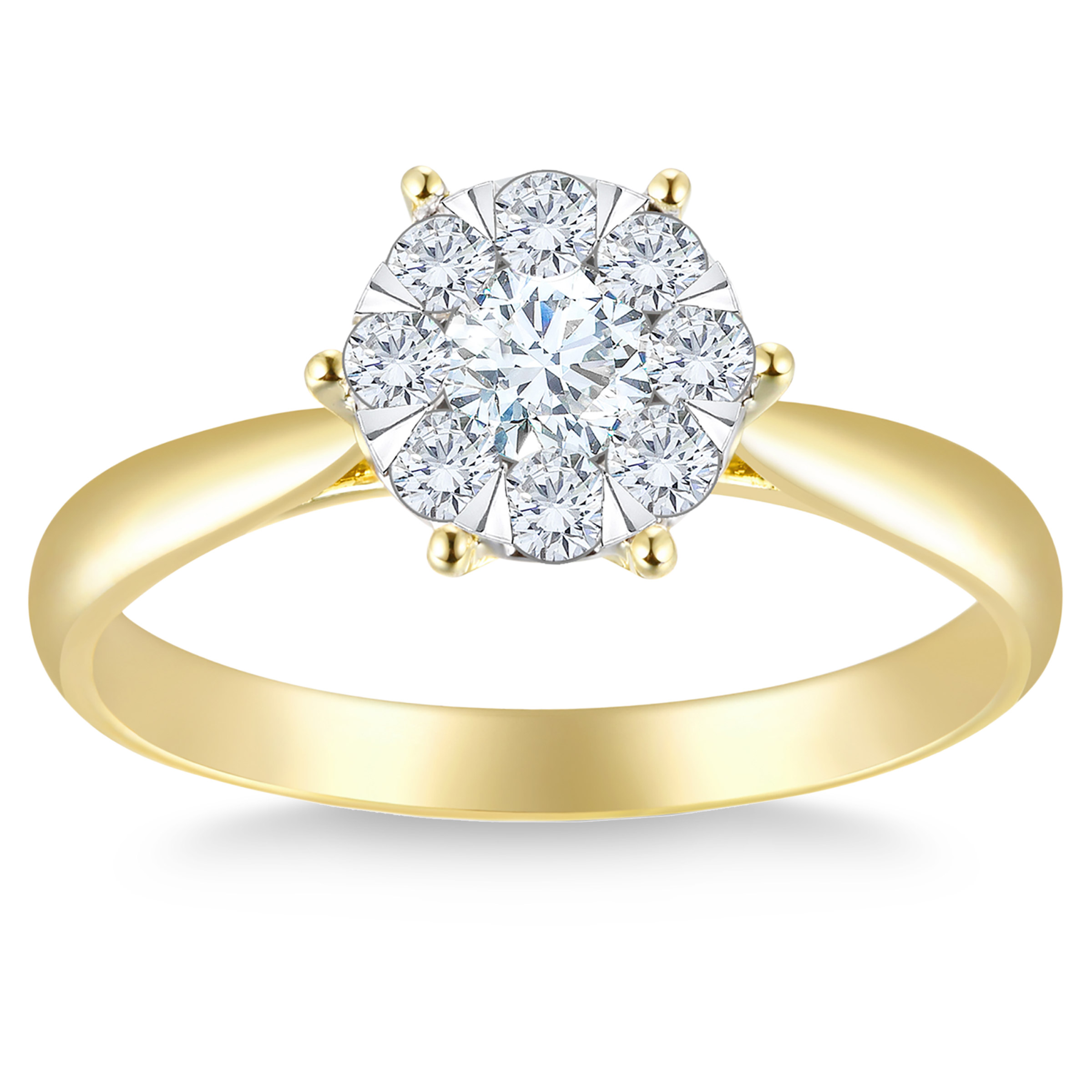 Round Brilliant Diamond Halo Ring (0.50 ctw)