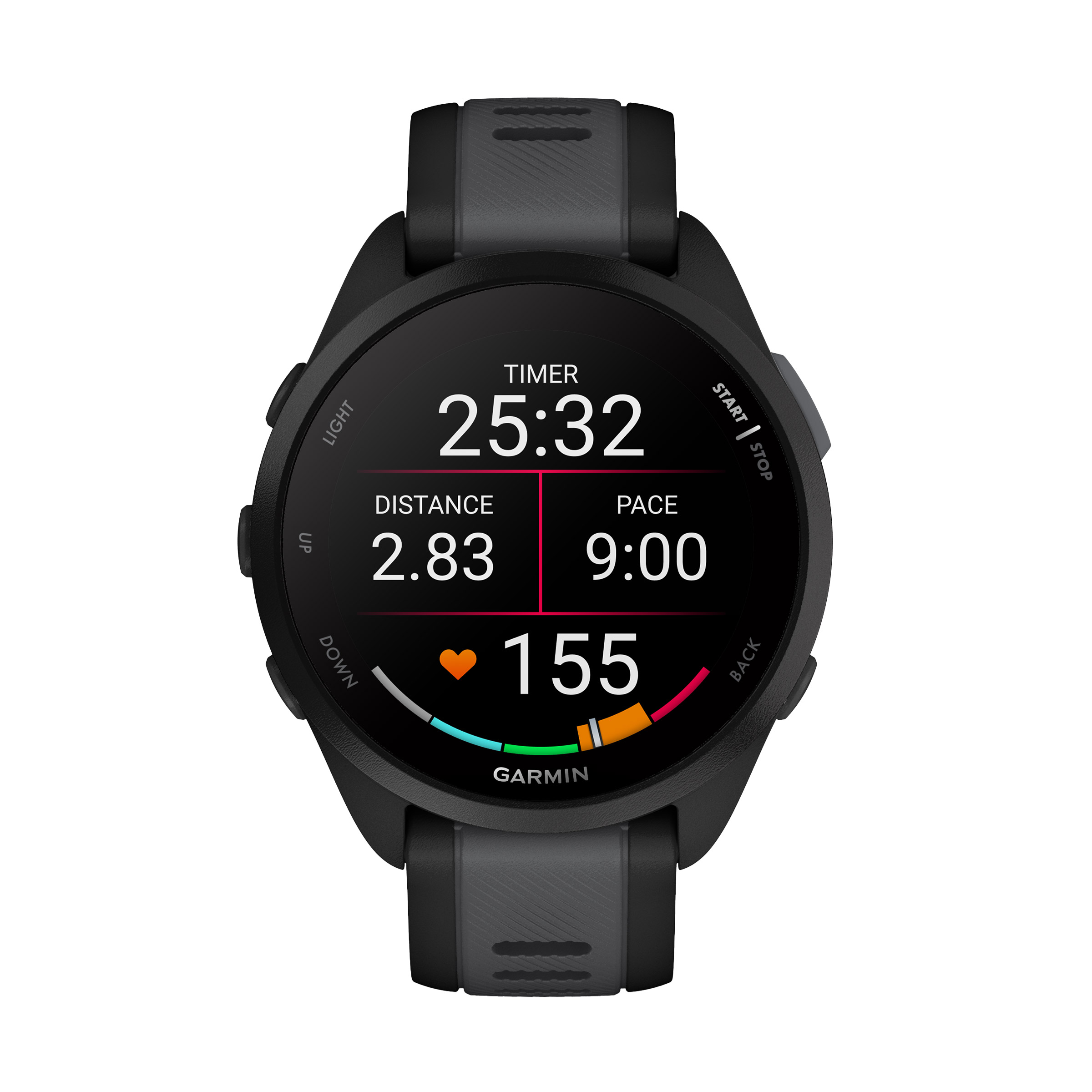 Garmin - Montre Intelligente Forerunner 165, comprend des câbles de chargement USB-C et USB-A