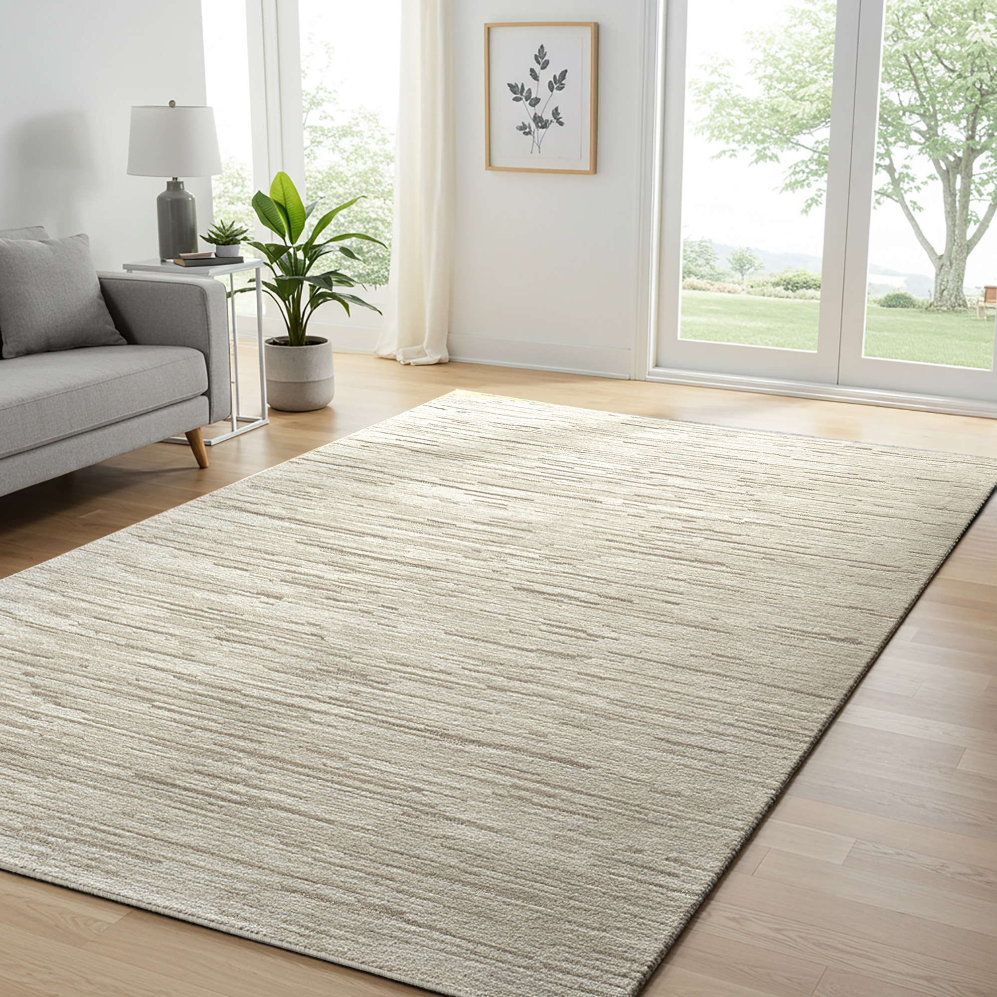 Illume Area Rug Collection  Napat Ivory Beige