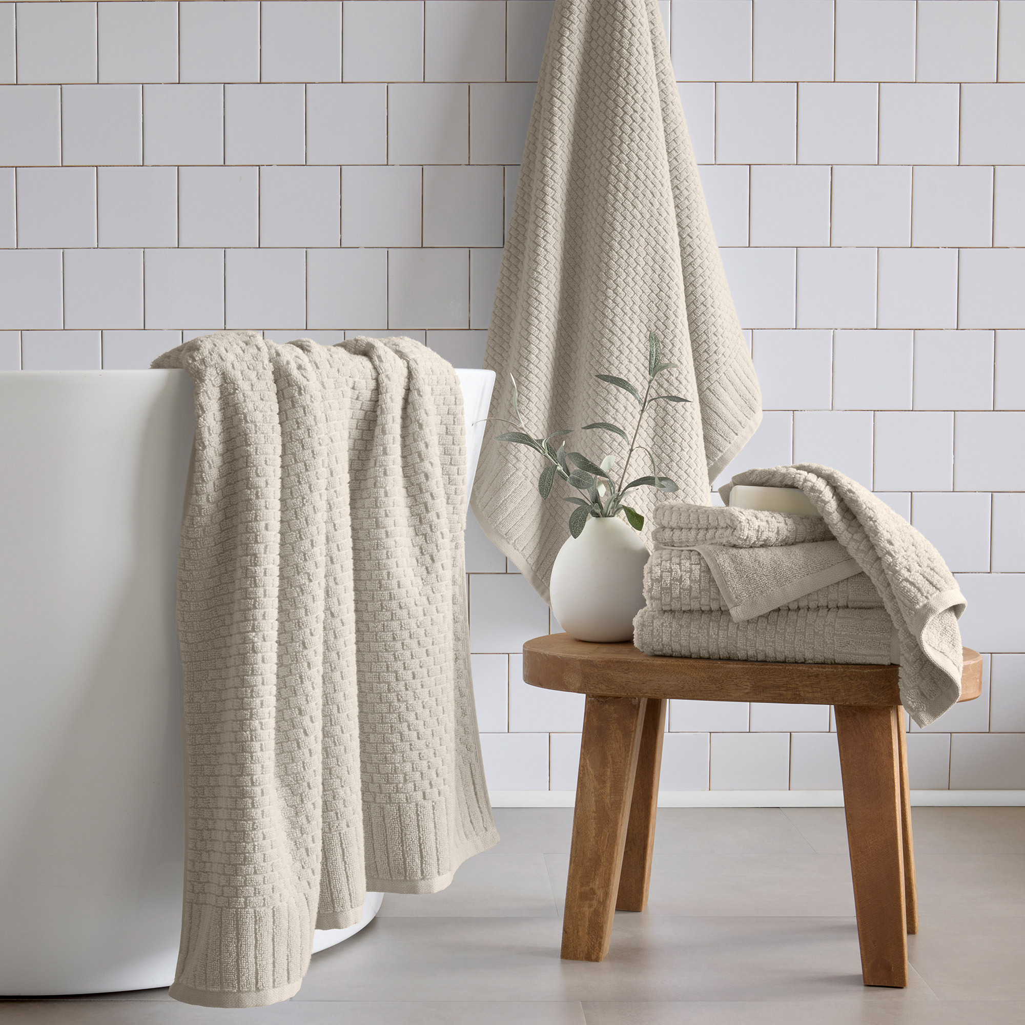 WelHome Textured Towels - 6-piece Set
