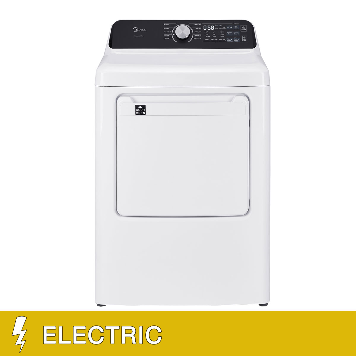 Midea 7.0 cu. ft. ELECTRIC Dryer with Sensor Dry