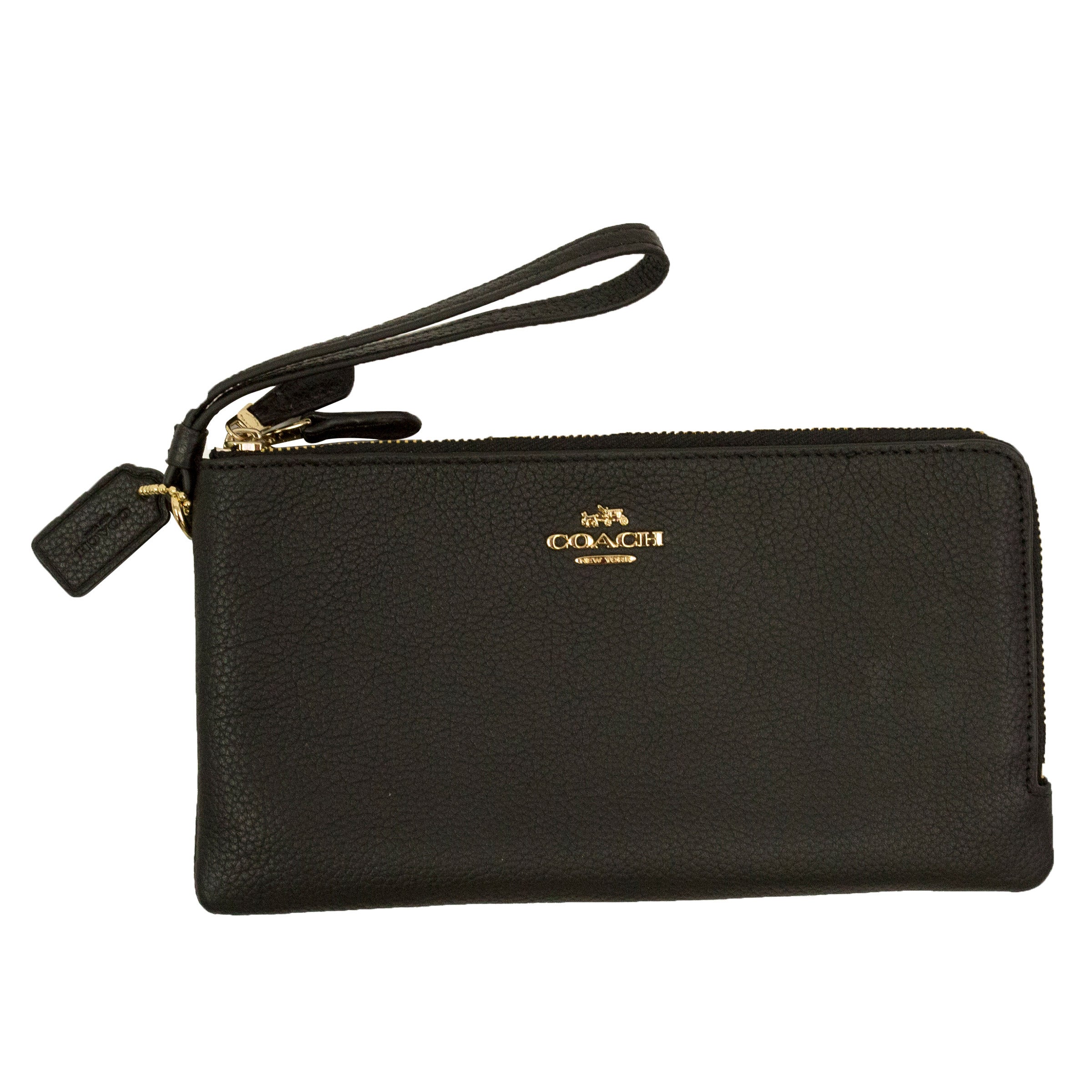 Coach Double Zip Wallet, Black | Costco
