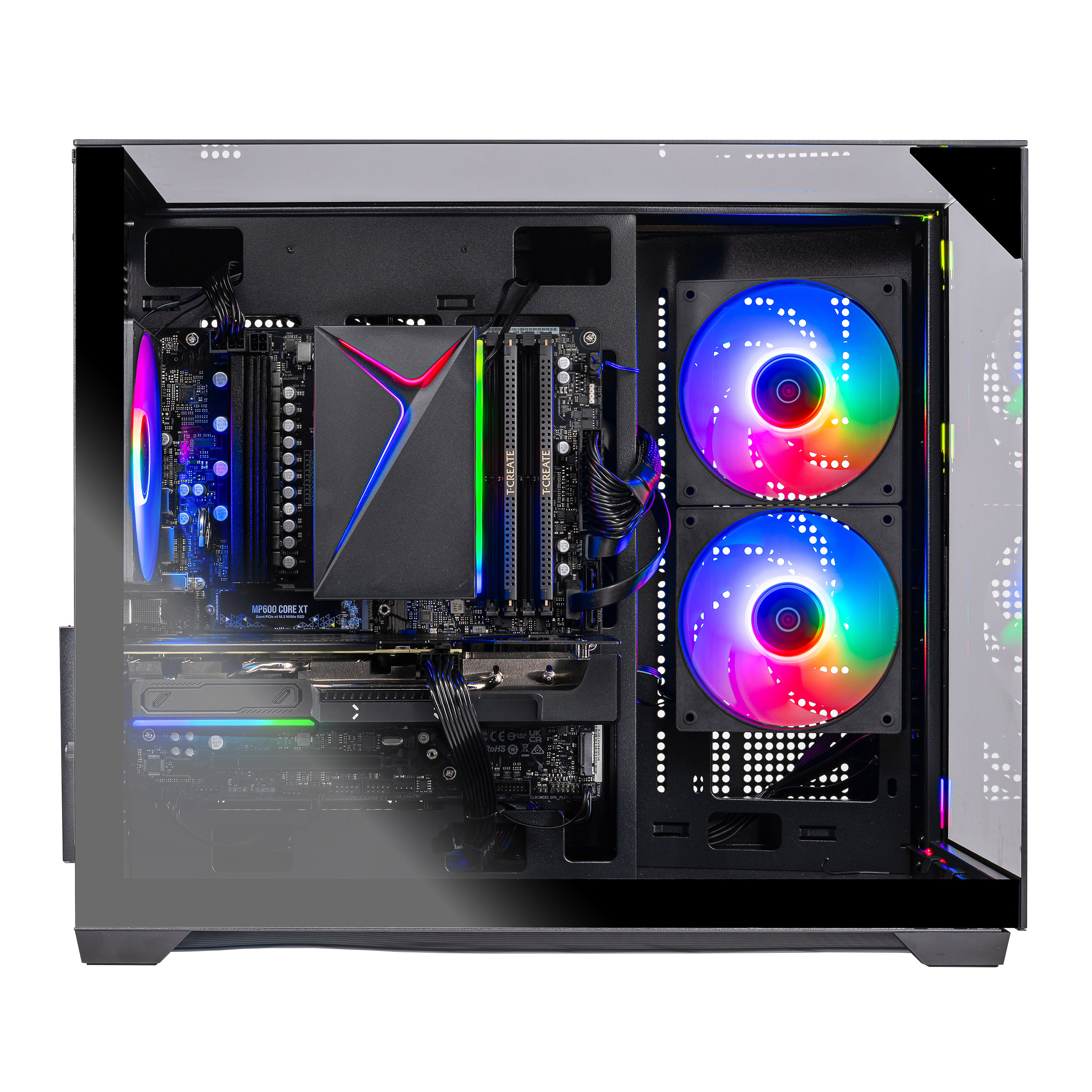 Skytech Crystal Gaming Desktop — Intel Core Ultra 5 225F — Intel