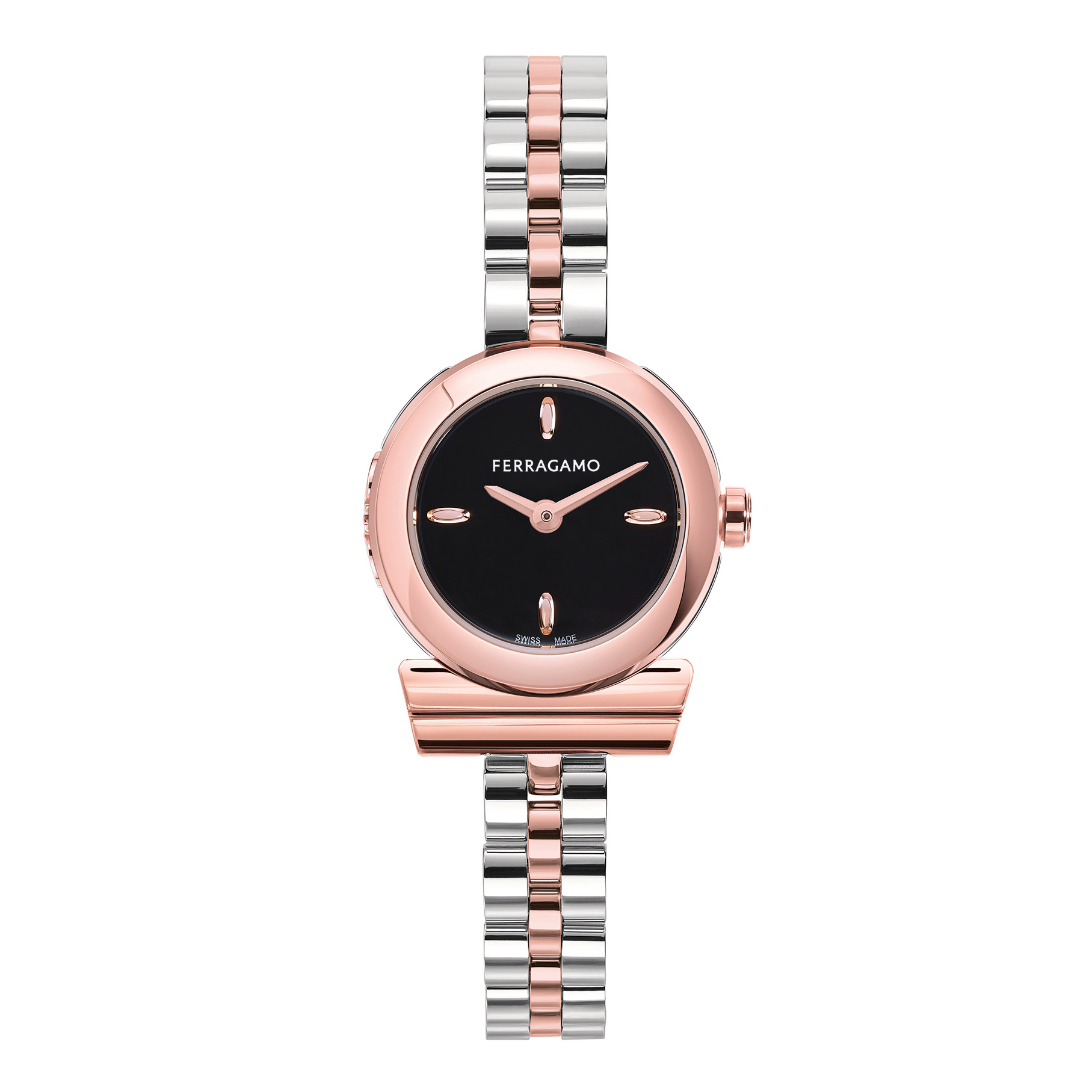 Ferragamo Gancino Restyling Black Dial Ladies’ Watch