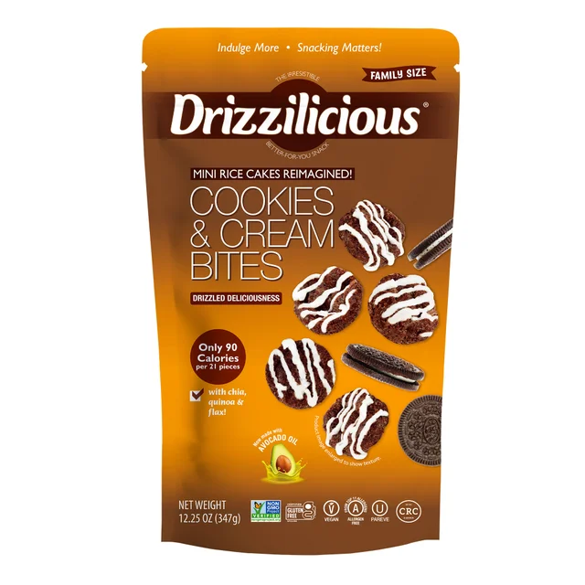 DRIZZILICIOUS COOKIES AND CREAM MINI 12.25OZ (.766LBS)