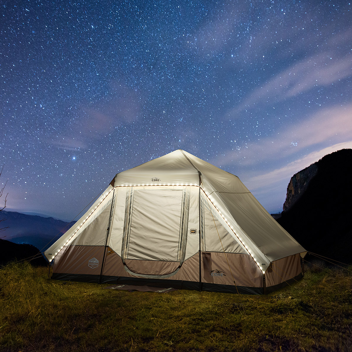 CORE Lighted Instant Pyramid Tent | Costco