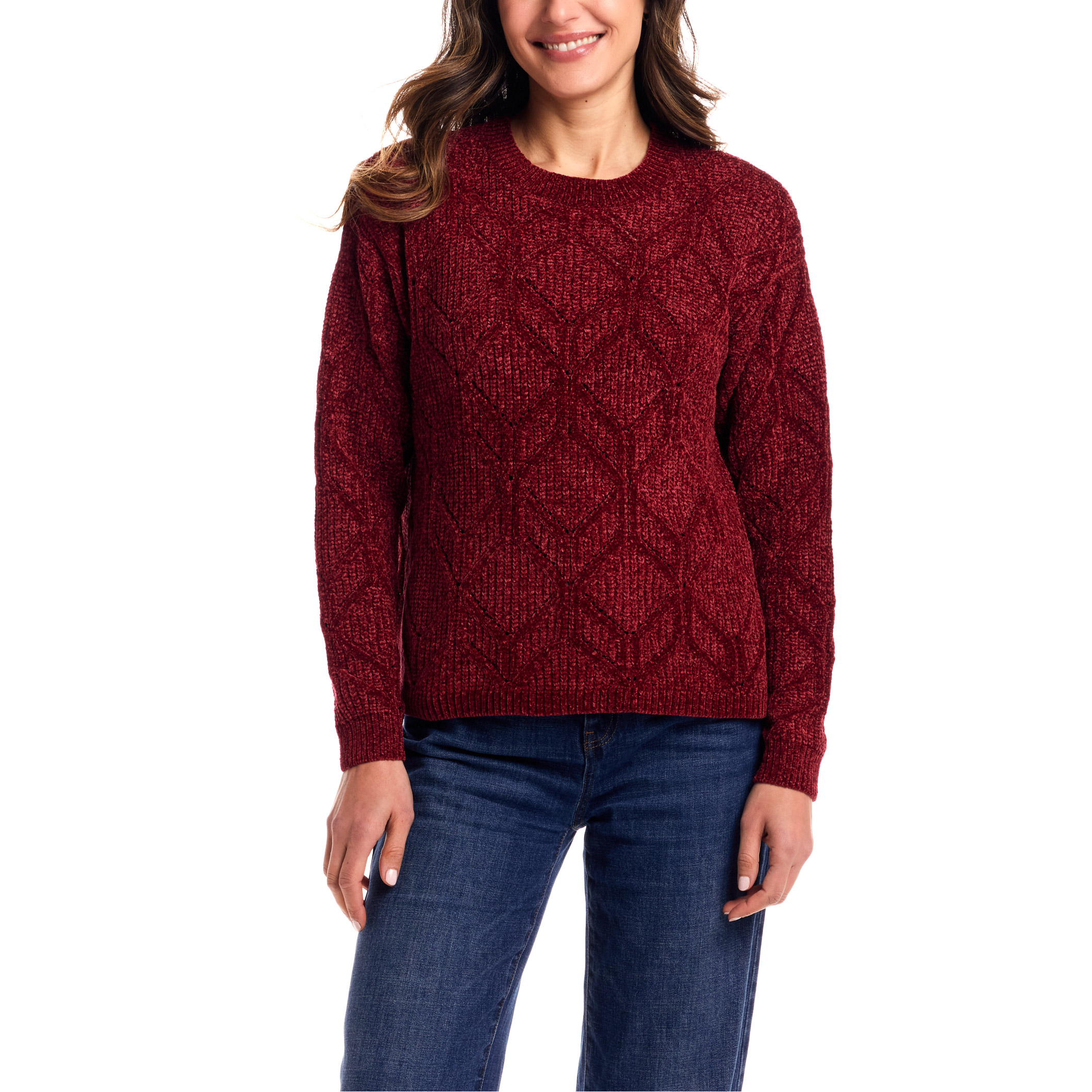 Weatherproof Vintage Women's Chenille Crewneck Sweater