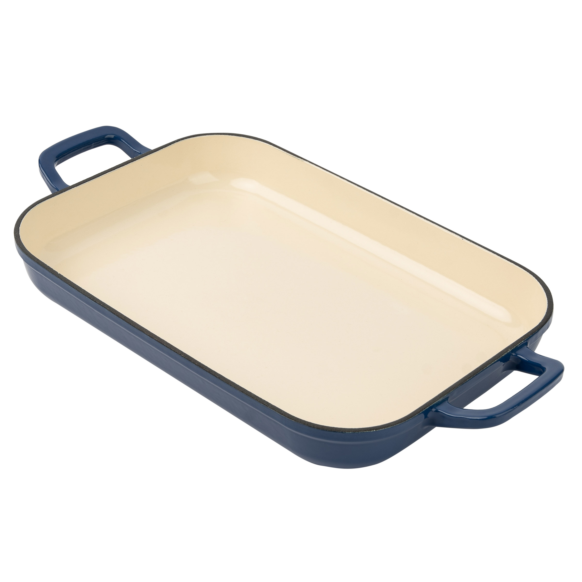 Chuck Hughes Cast Iron Shallow Roaster, 2.38 L