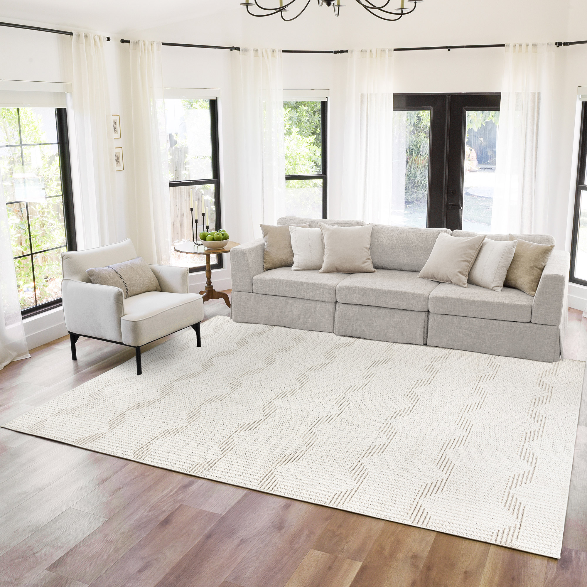 Gertmenian Regent Collection Ameca Cream Indoor Area Rug | Costco