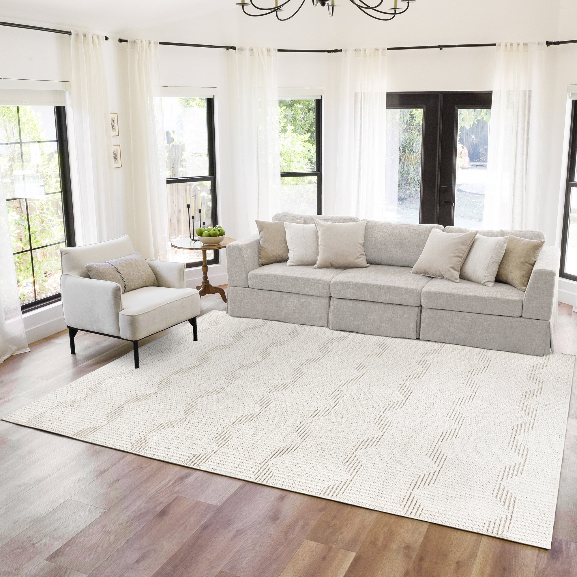 Gertmenian Regent Collection Ameca Cream Indoor Area Rug | Costco