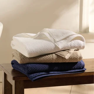 BLEEKER AND MAIN ZERO TWIST TOWEL ASSORTED COLORS