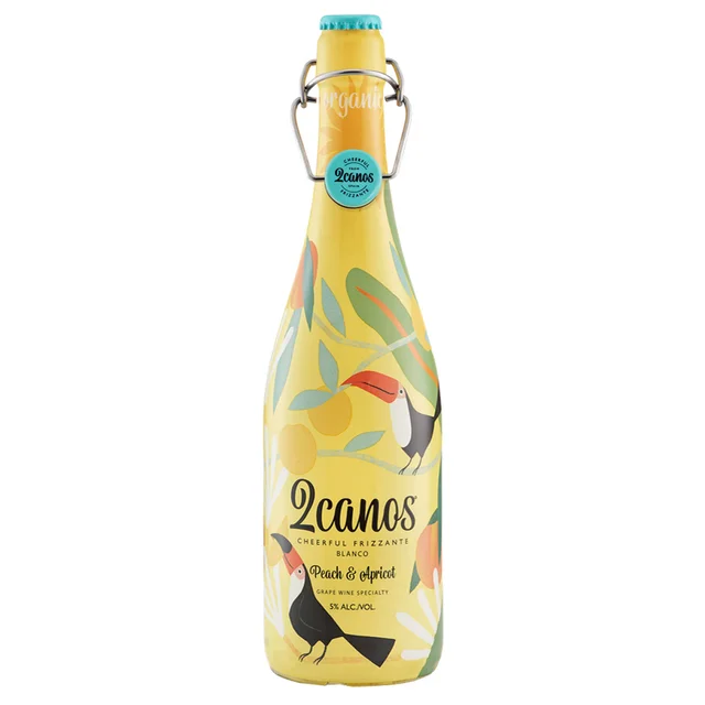 2CANOS PEACH AND APRICOT FRIZZANTE BLANCO 750ML