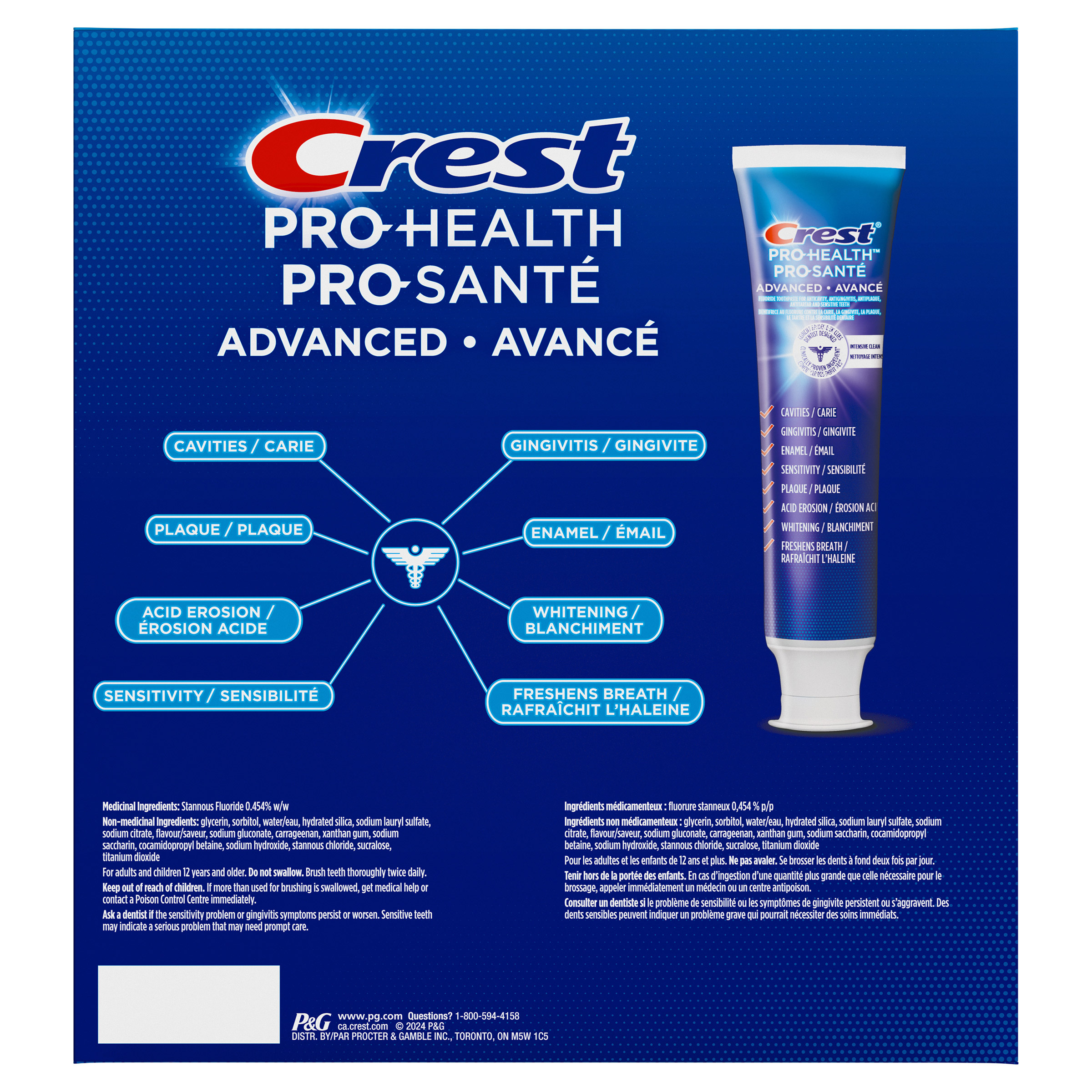 Crest Pro-Health Advanced Intensive Clean, 5x 130 mL | Costco
