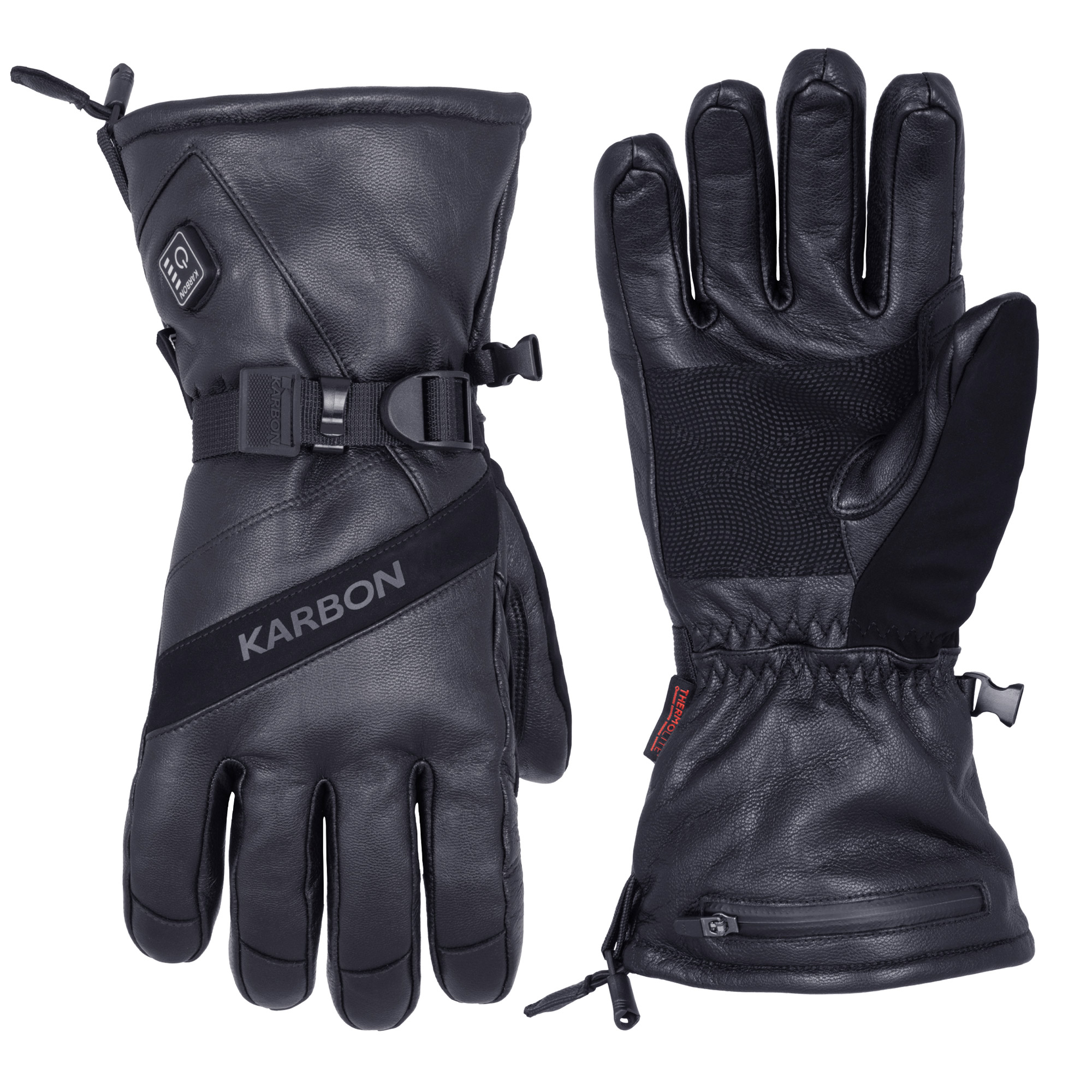 Karbon Heated Leather Gloves 