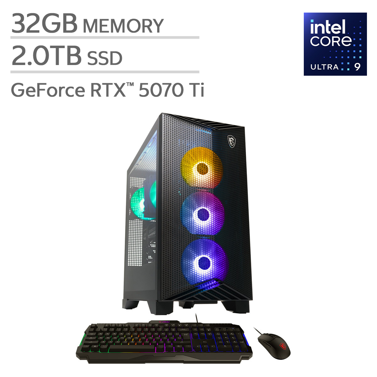 MSI Aegis R2 AI Gaming Desktop – Intel Core Ultra 9 285 - GeForce RTX 5070  Ti – 32GB RAM – 2TB SSD – Windows 11 | Costco