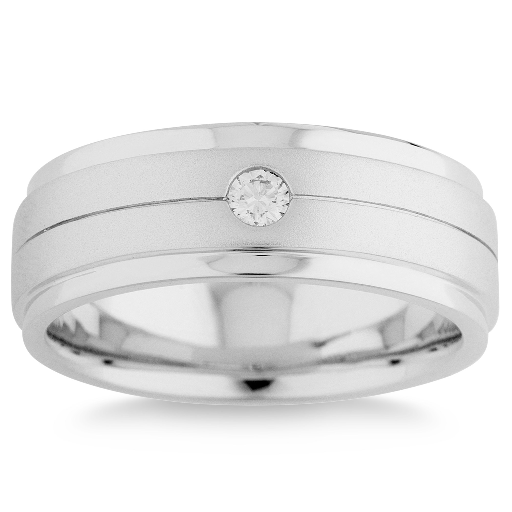 Men's Round Brilliant Diamond Band (0.10 ct) | Costco