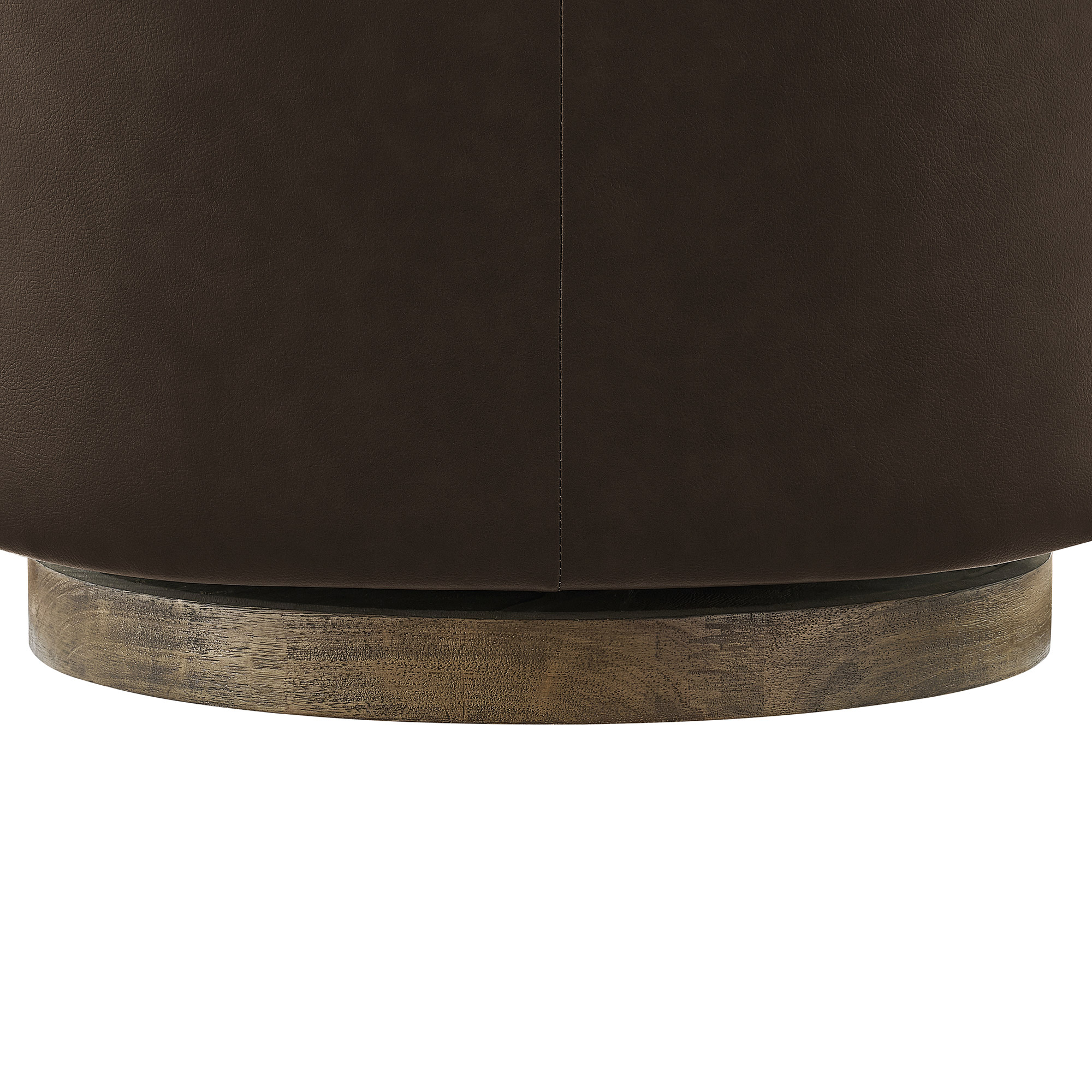 Henredon Murphy Leather Swivel Chair, Dark Brown | Costco