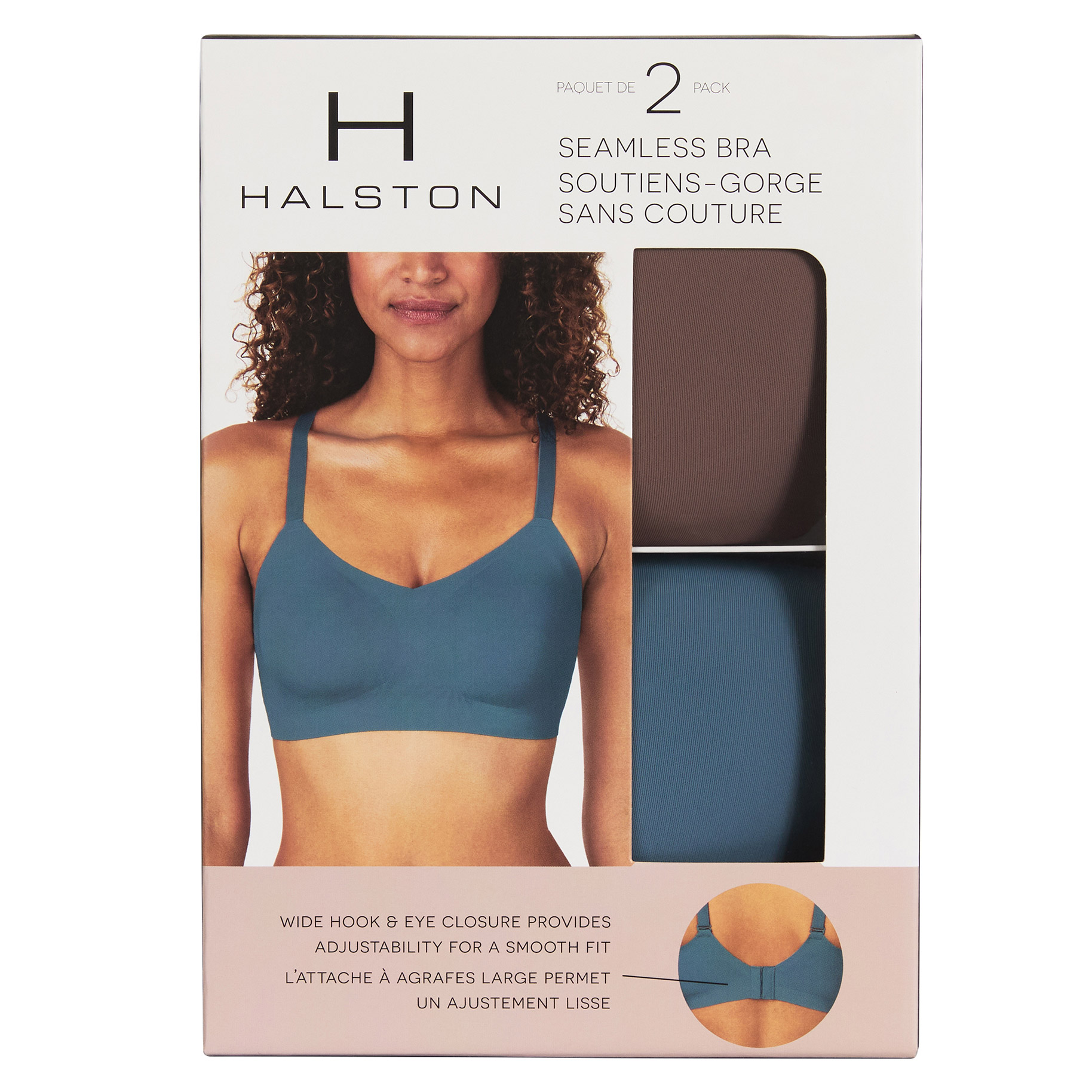 Halston Women's Seamless Bra, 2-pack