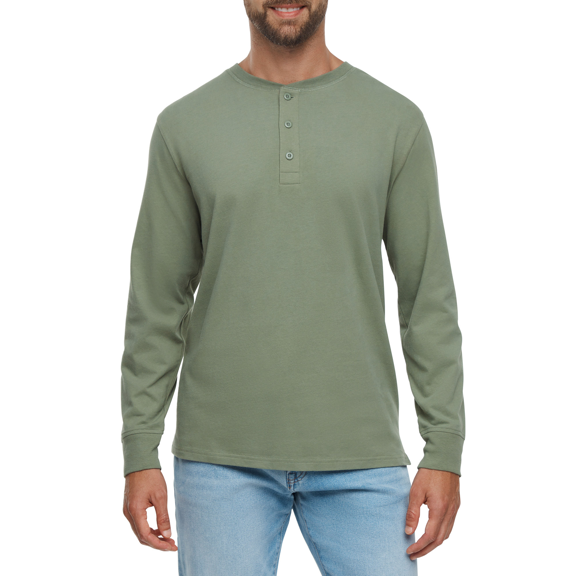 Gap Men’s Sueded Long Sleeve Henley