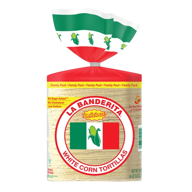 LA BANDERITA WHITE CORN TORTILLAS 90 CT