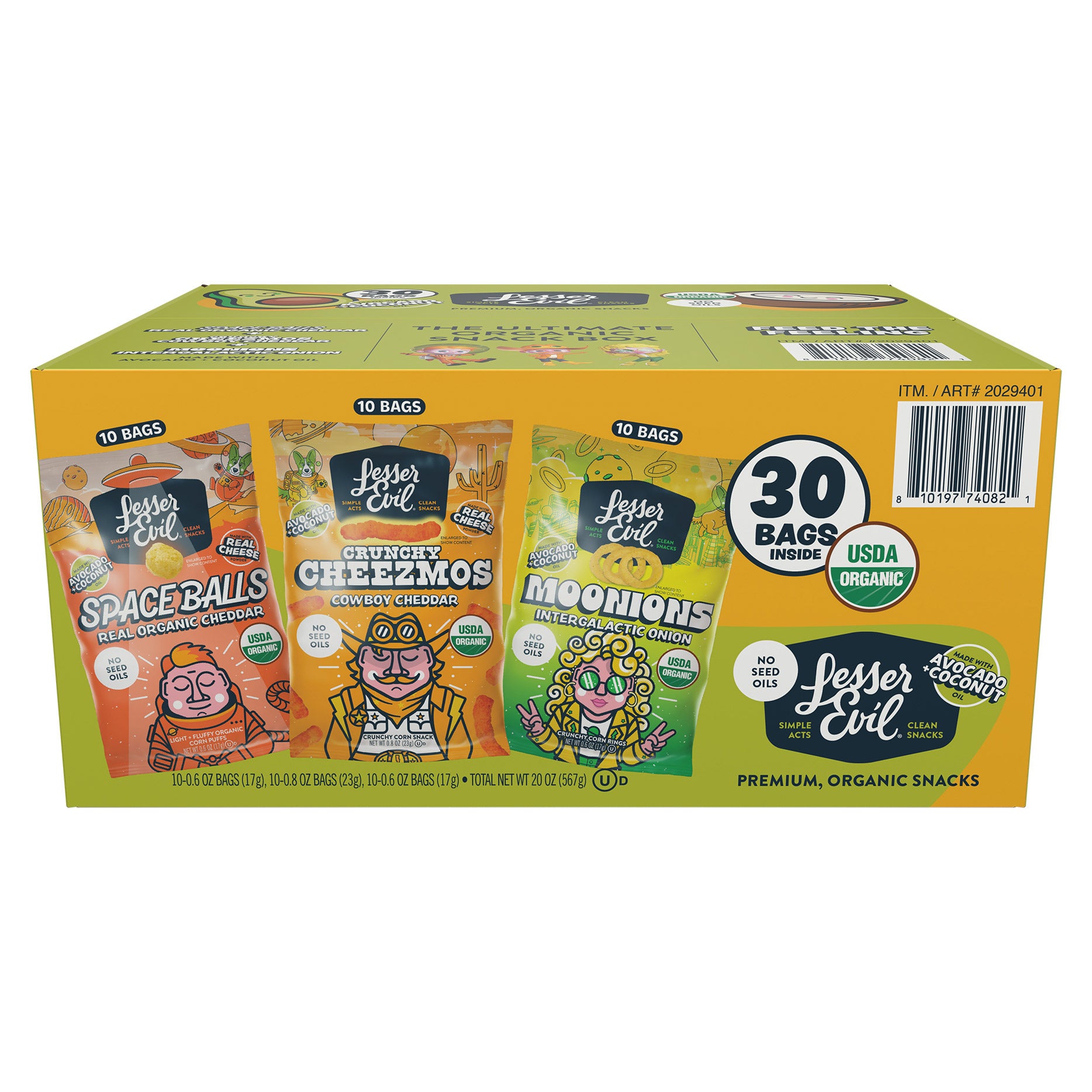 comachiさん専用・HOPE・LUCK Lesser Evil Organic Snacks, Variety Pack, 30-count | Costco
