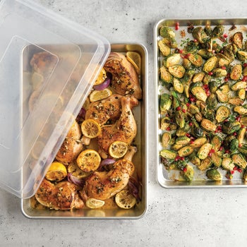 Nordic Ware Naturals 3-Piece Baking Sheet Set With Lid | Costco Nordic Ware Naturals 3-Piece Baking Sheet Set With Lid | Costco