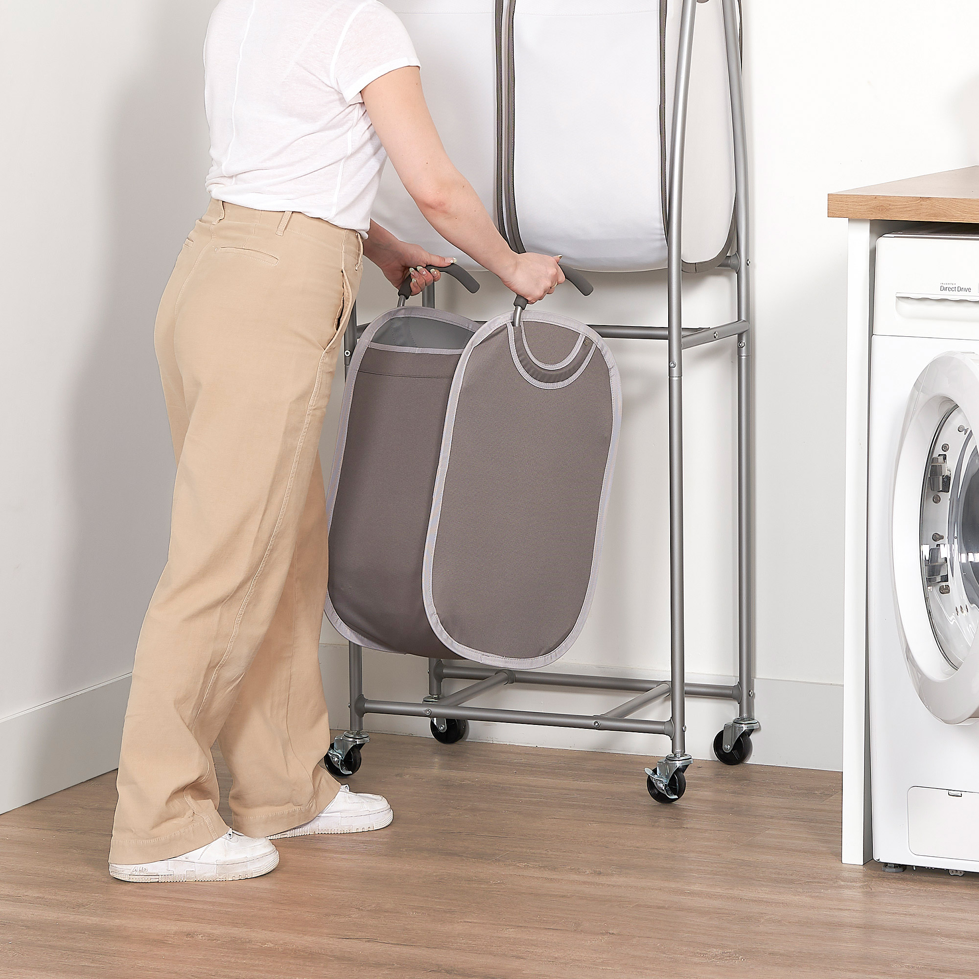 Neatfreak 2-Tier Rolling Quad Laundry Sorter | Costco