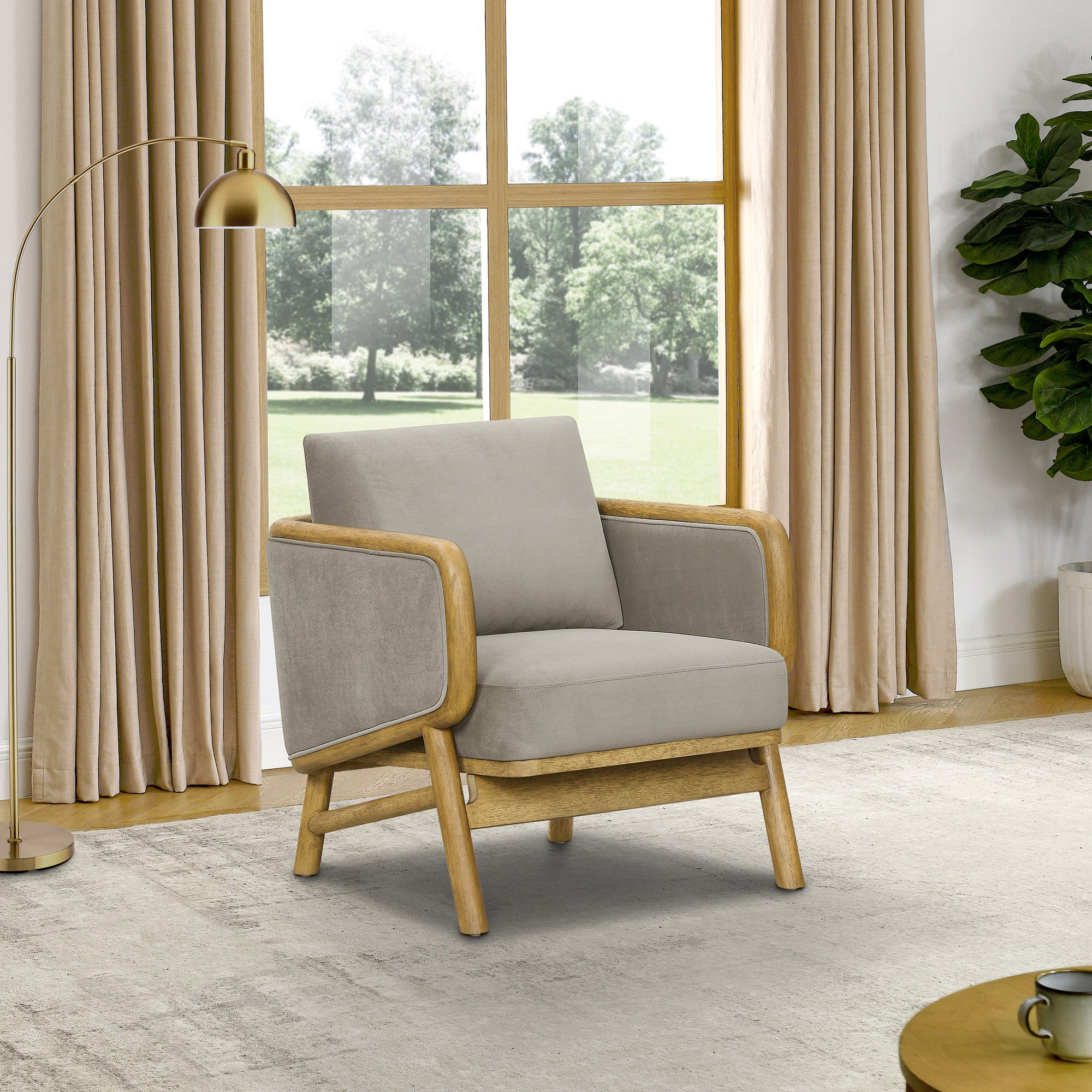 Mokena Fabric Accent Chair | Costco