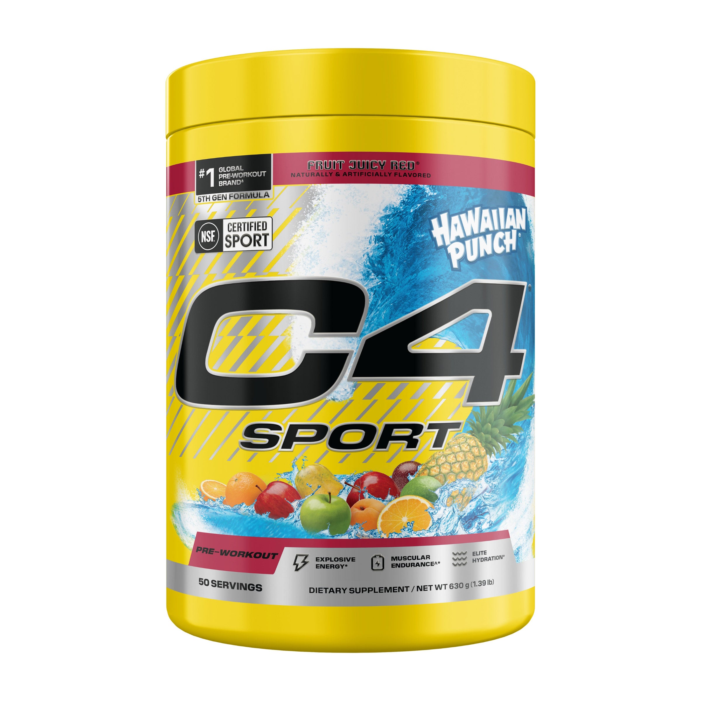 C4 Sport Pre-Workout, Hawaiian Punch, 50 Servings | Costco