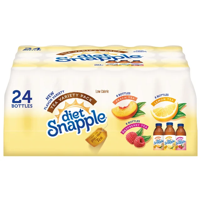 SNAPPLE ZERO SUGAR TEA VRTY 24/20 OZ