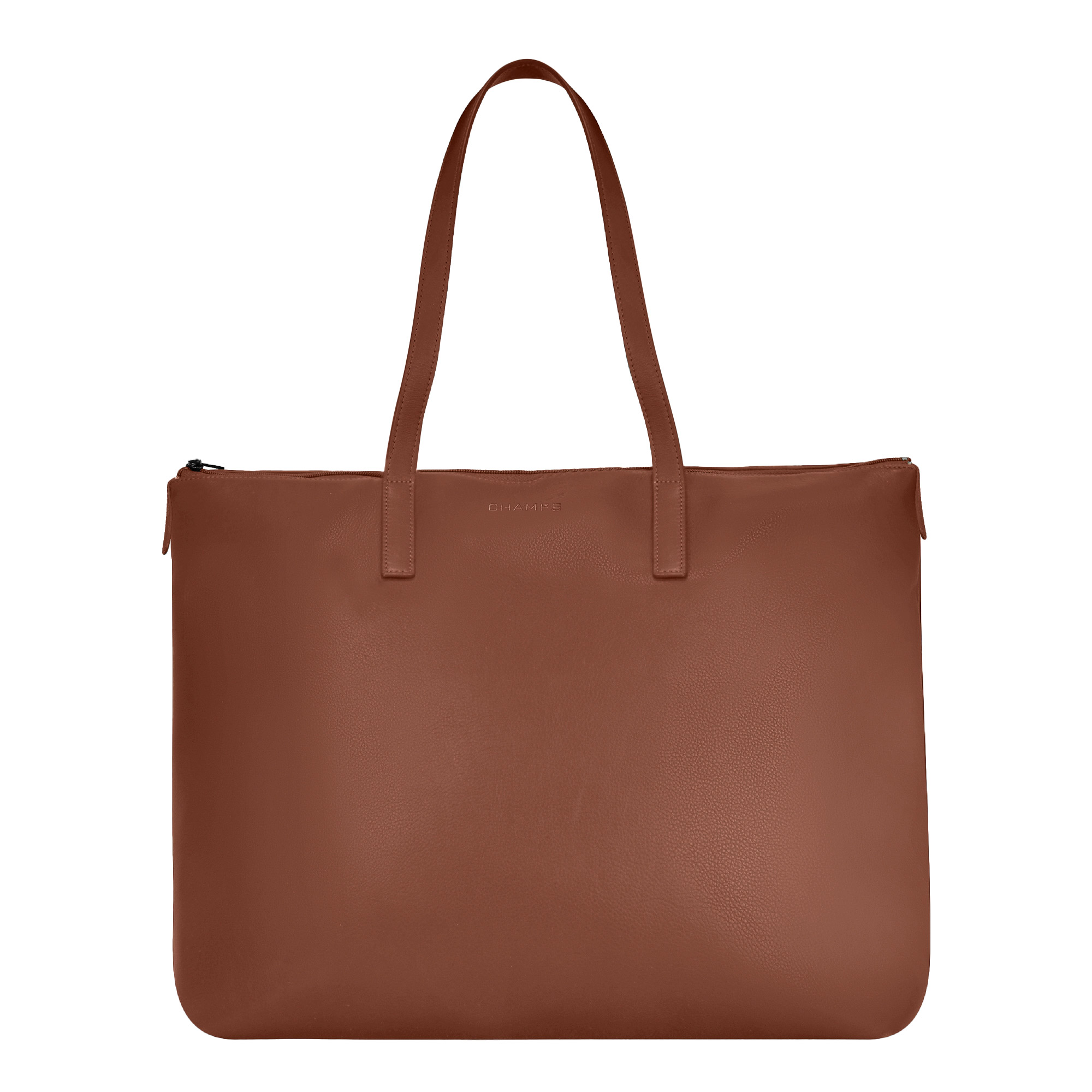 Champs Onyx Collection Leather Business Tote, 24 L
