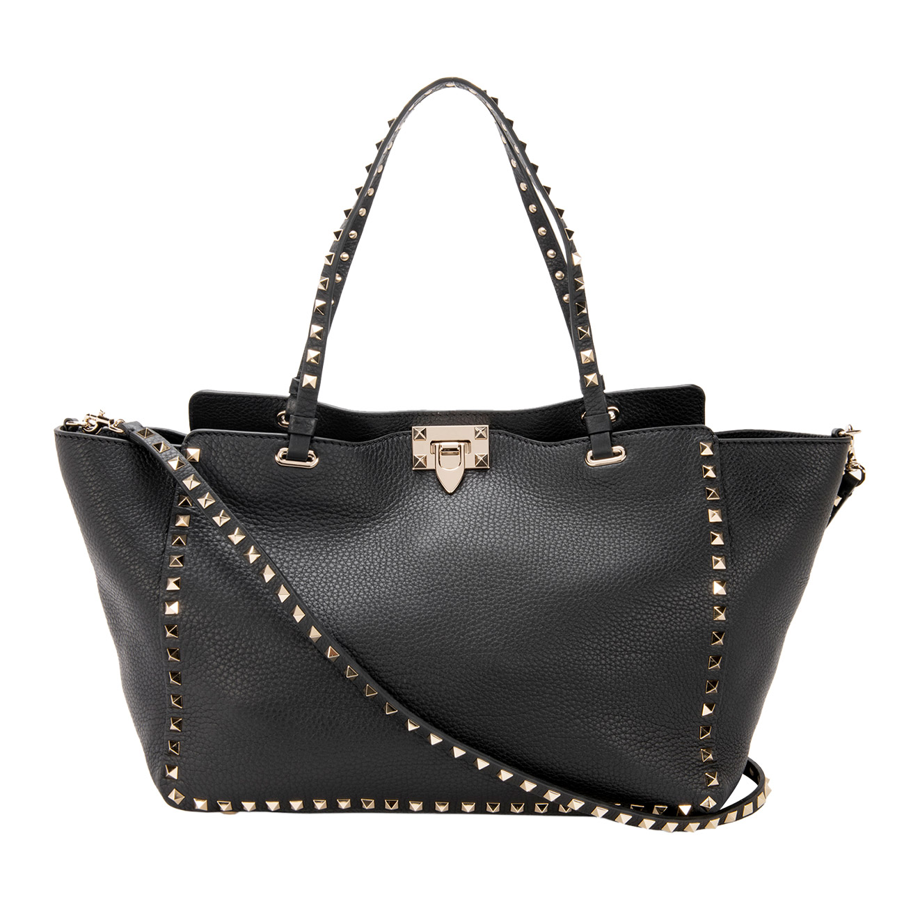 Valentino Rockstud Satchel, Black | Costco