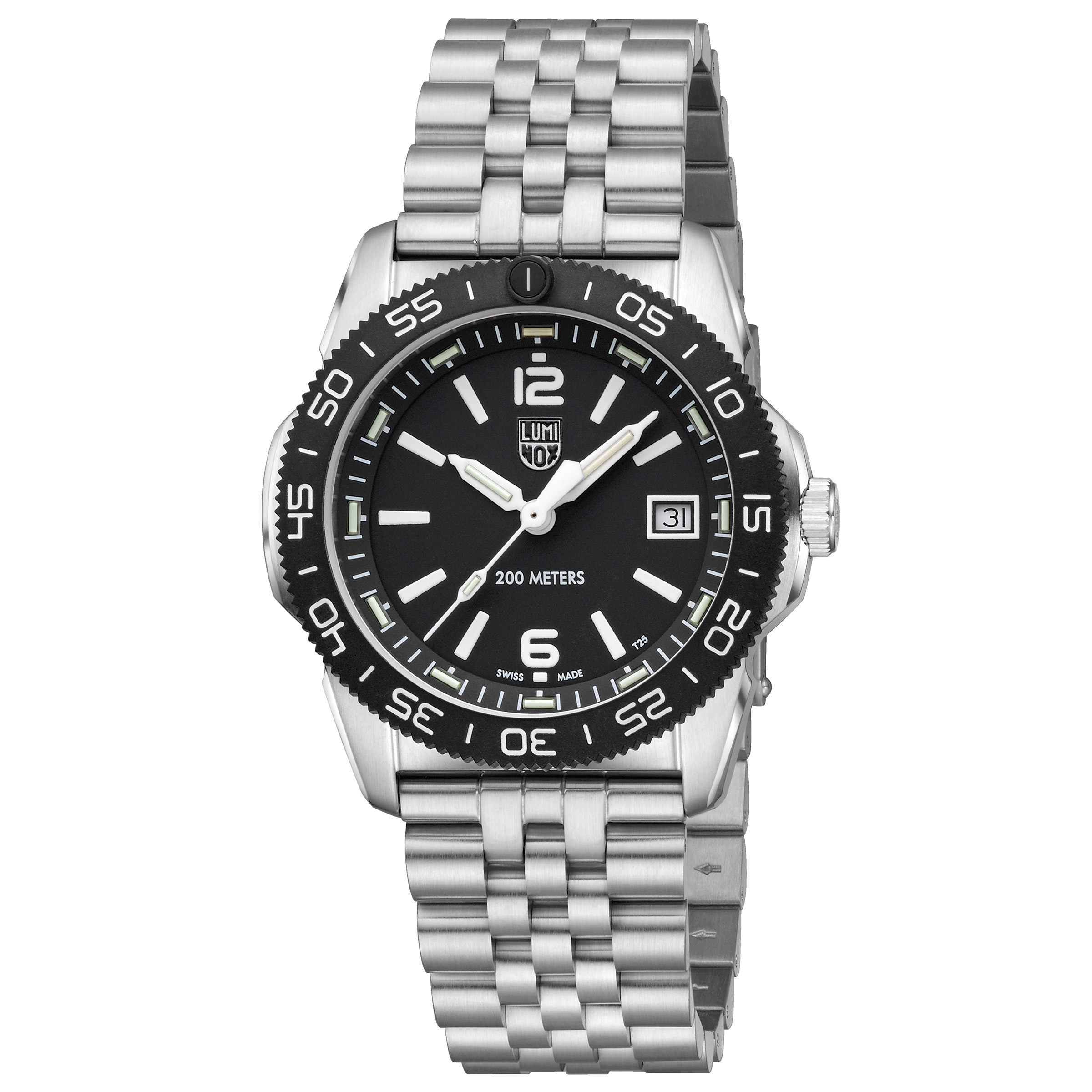 Luminox Pacific Diver Ripple Stainless Steel Black Dial Men's