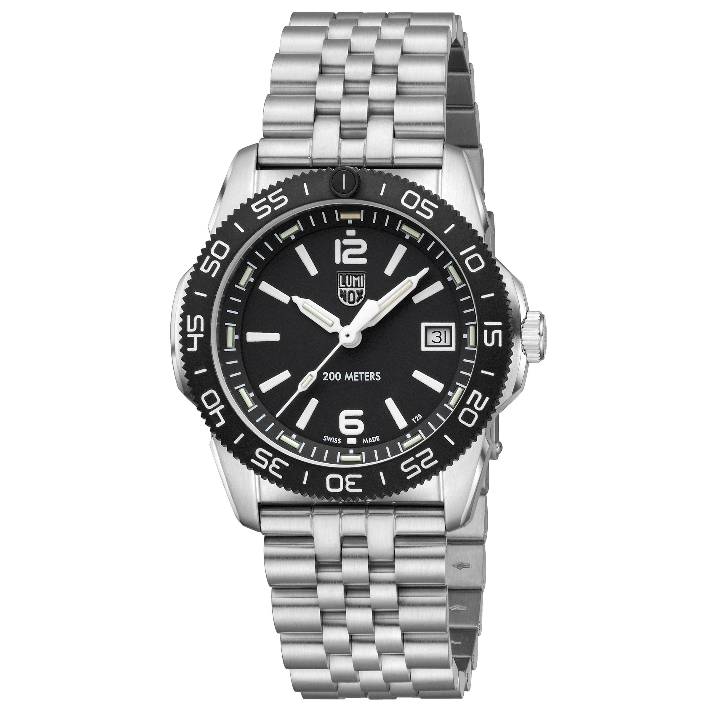 Luminox Pacific Diver Ripple Stainless Steel Black Dial Men's