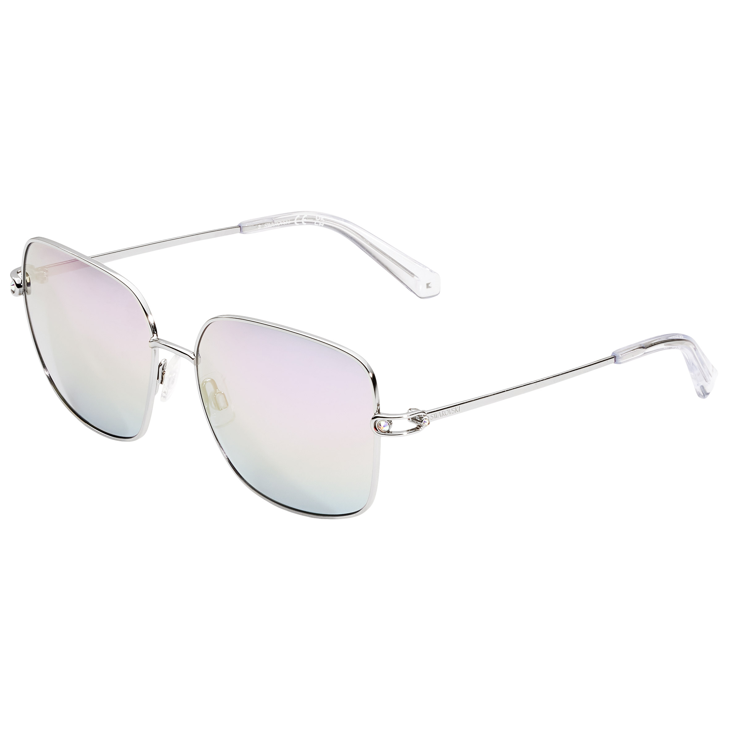 Swarovski SK0313 Shiny Palladium Gradient Sunglasses | Costco display picture 1