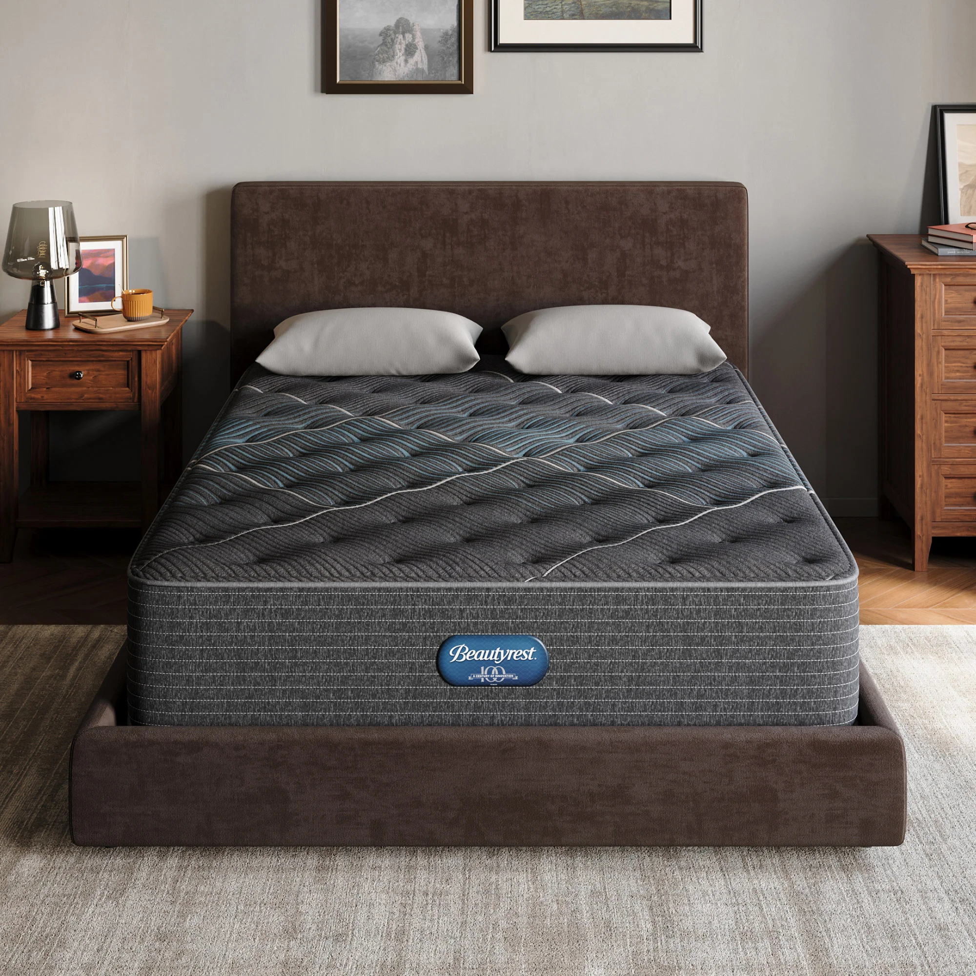 Beautyrest 14.5" Silver Hybrid DualCool Plush Mattress(Queen)