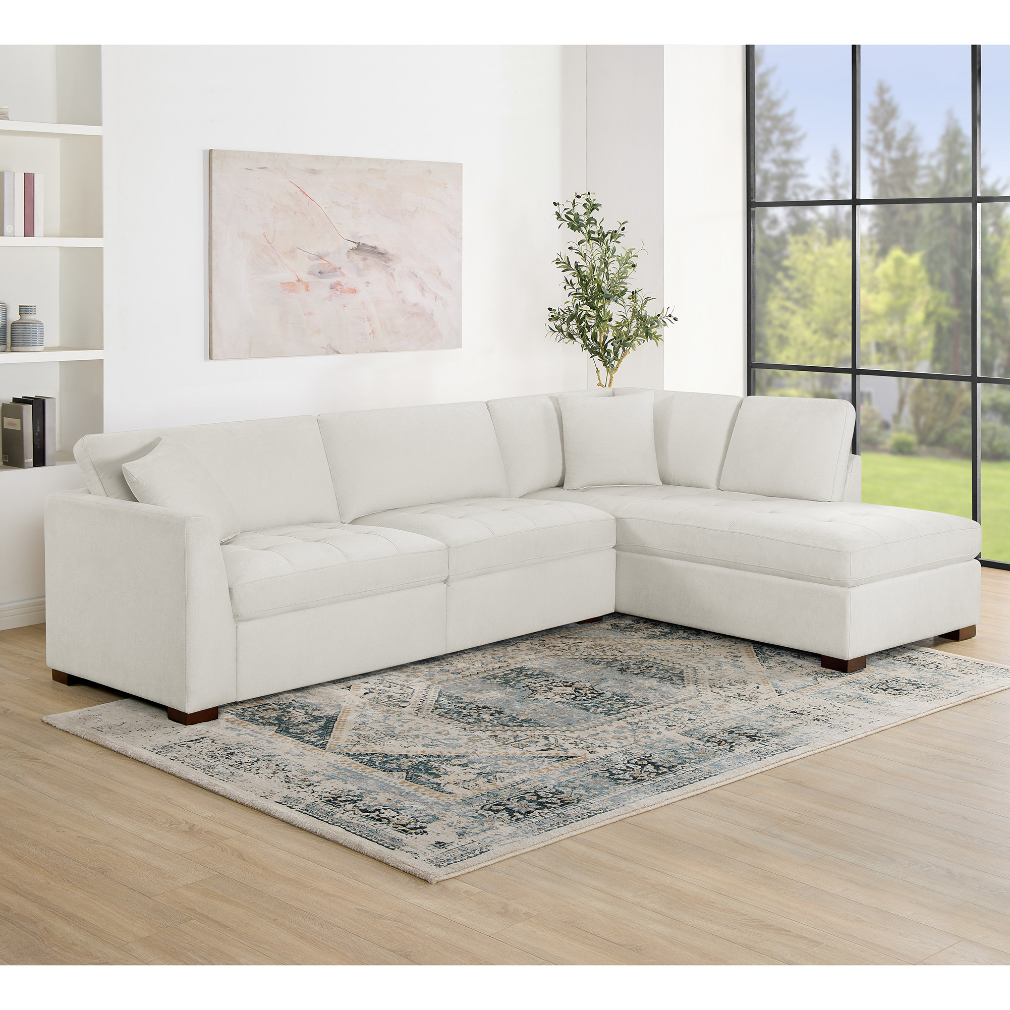 Thomasville Miles 2-piece Fabric Right-hand Facing Sectional with