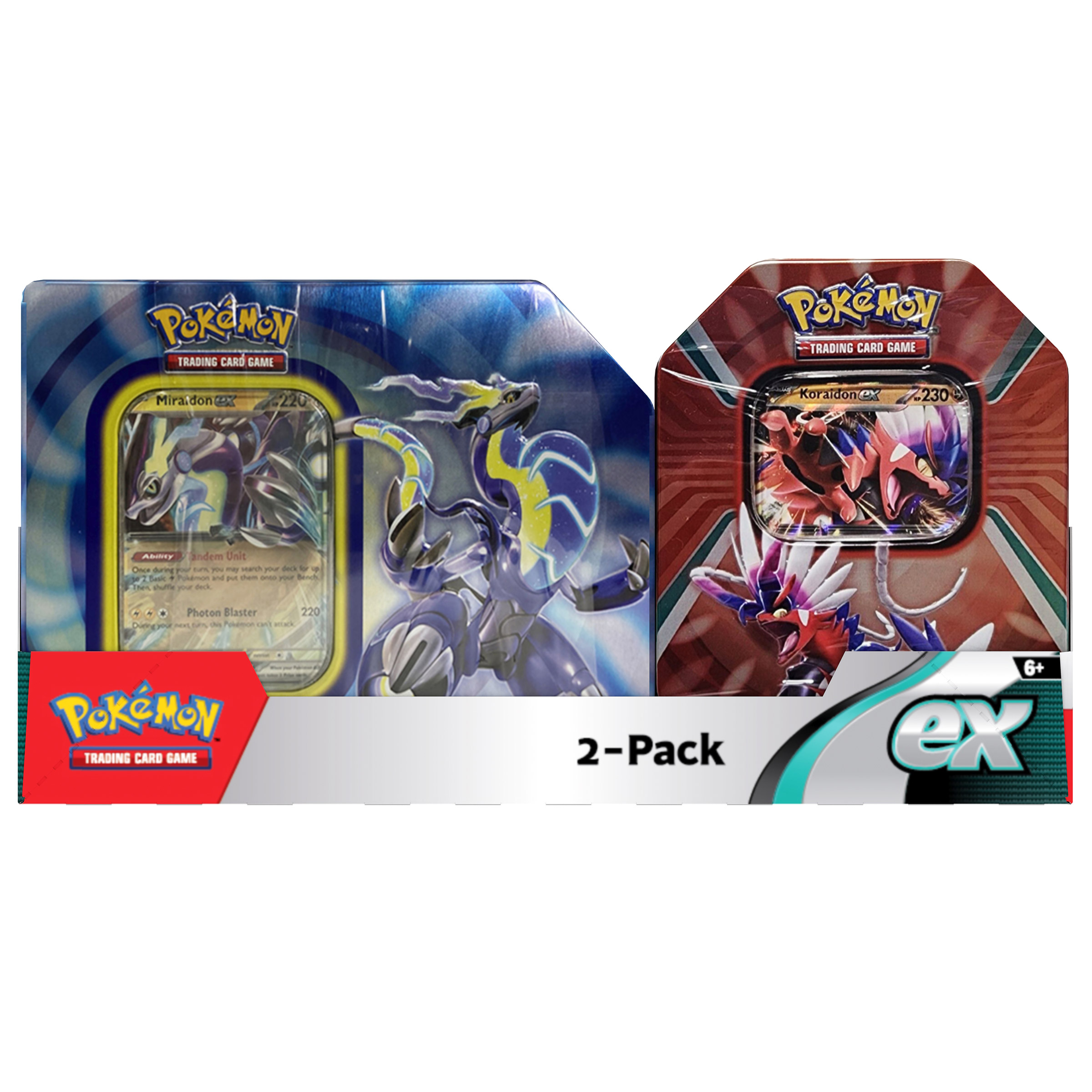 Pokemon Miraidon V Tin + Koraidon Window Tin - English Edition