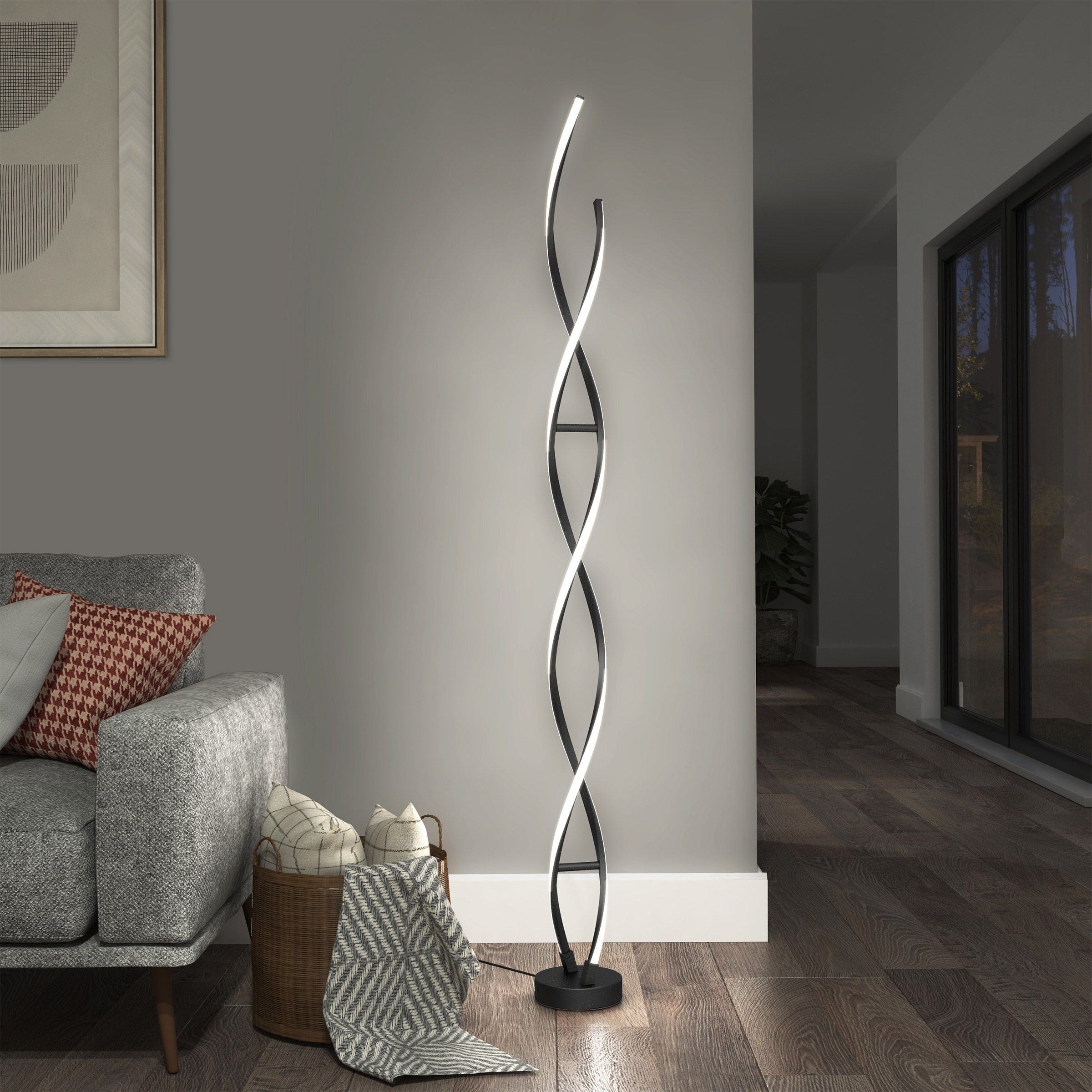 コストコフロアランプ Artika Swirl Floor Lamp | Costco